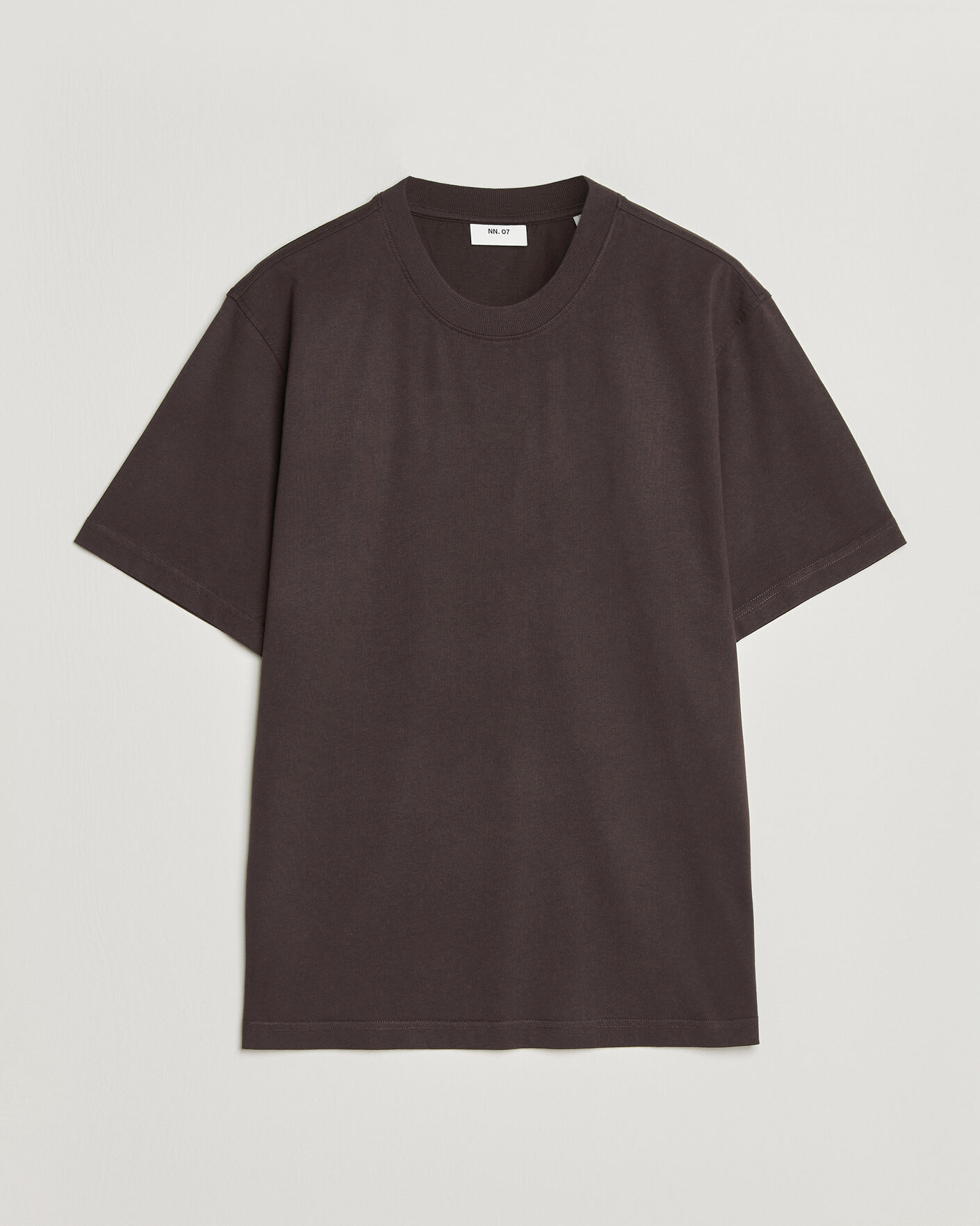 Herre | T-Shirts | NN07 | Adam Crew Neck T-Shirt Dusky Port