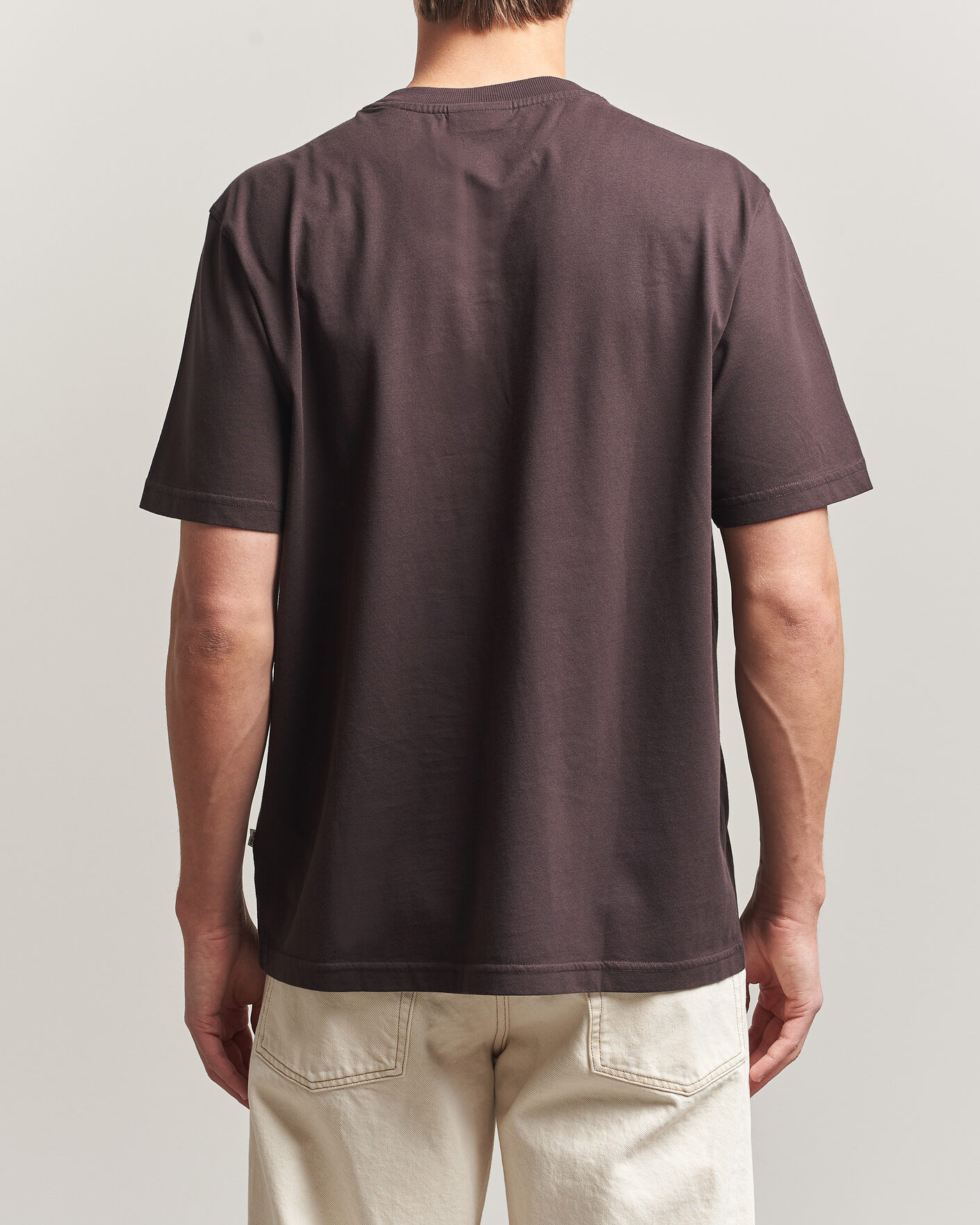 Herre | T-Shirts | NN07 | Adam Crew Neck T-Shirt Dusky Port