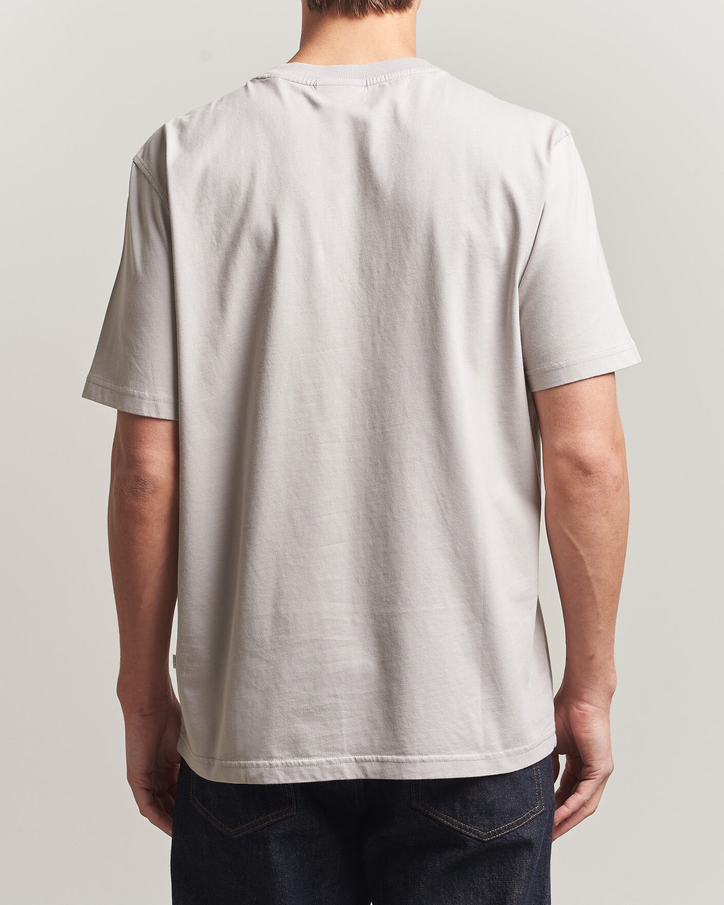 Herre | T-Shirts | NN07 | Adam Crew Neck T-Shirt Moon Dust