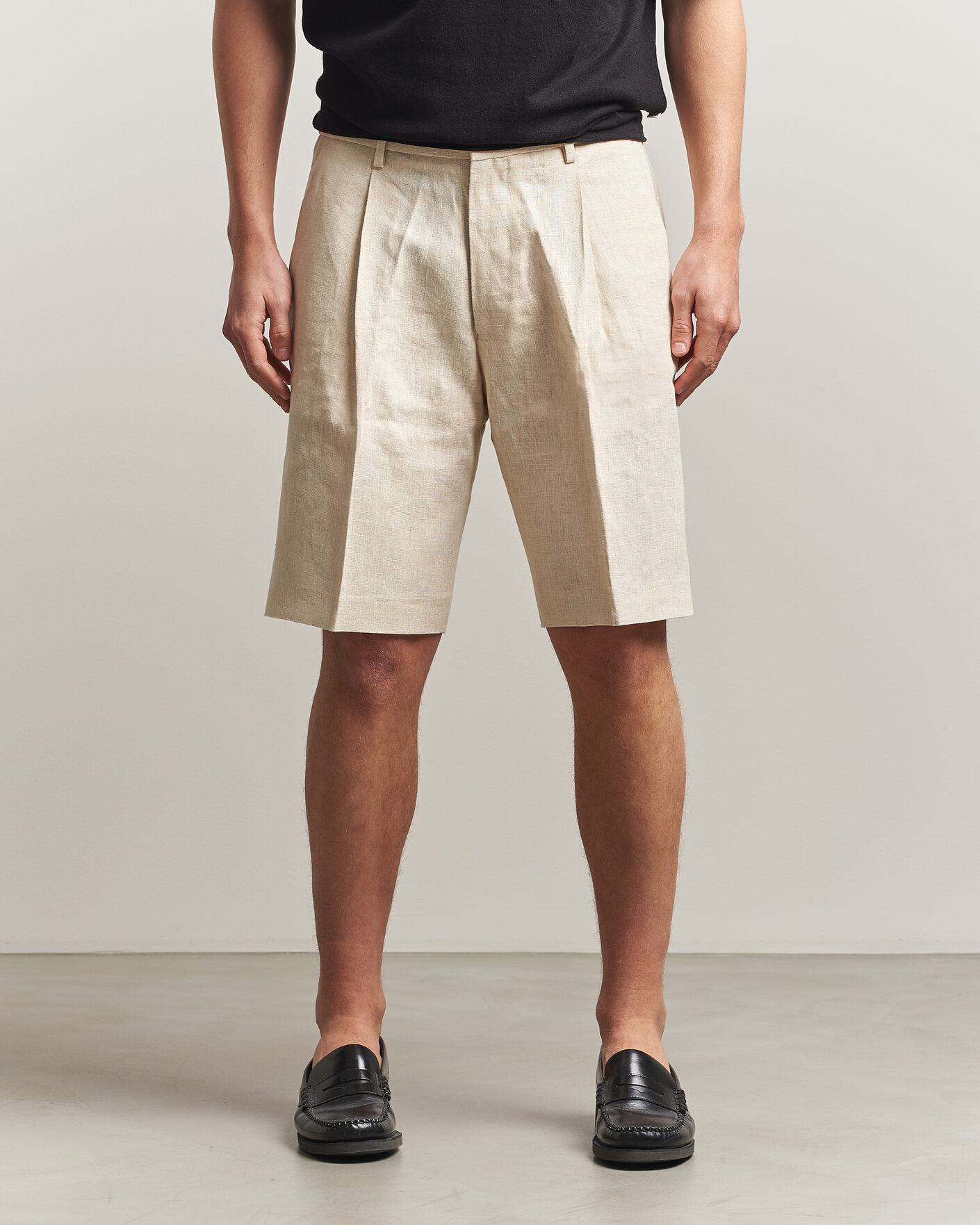 Herre | Shorts | NN07 | Kay Relaxed Fit Linen Drawstring Shorts Oat