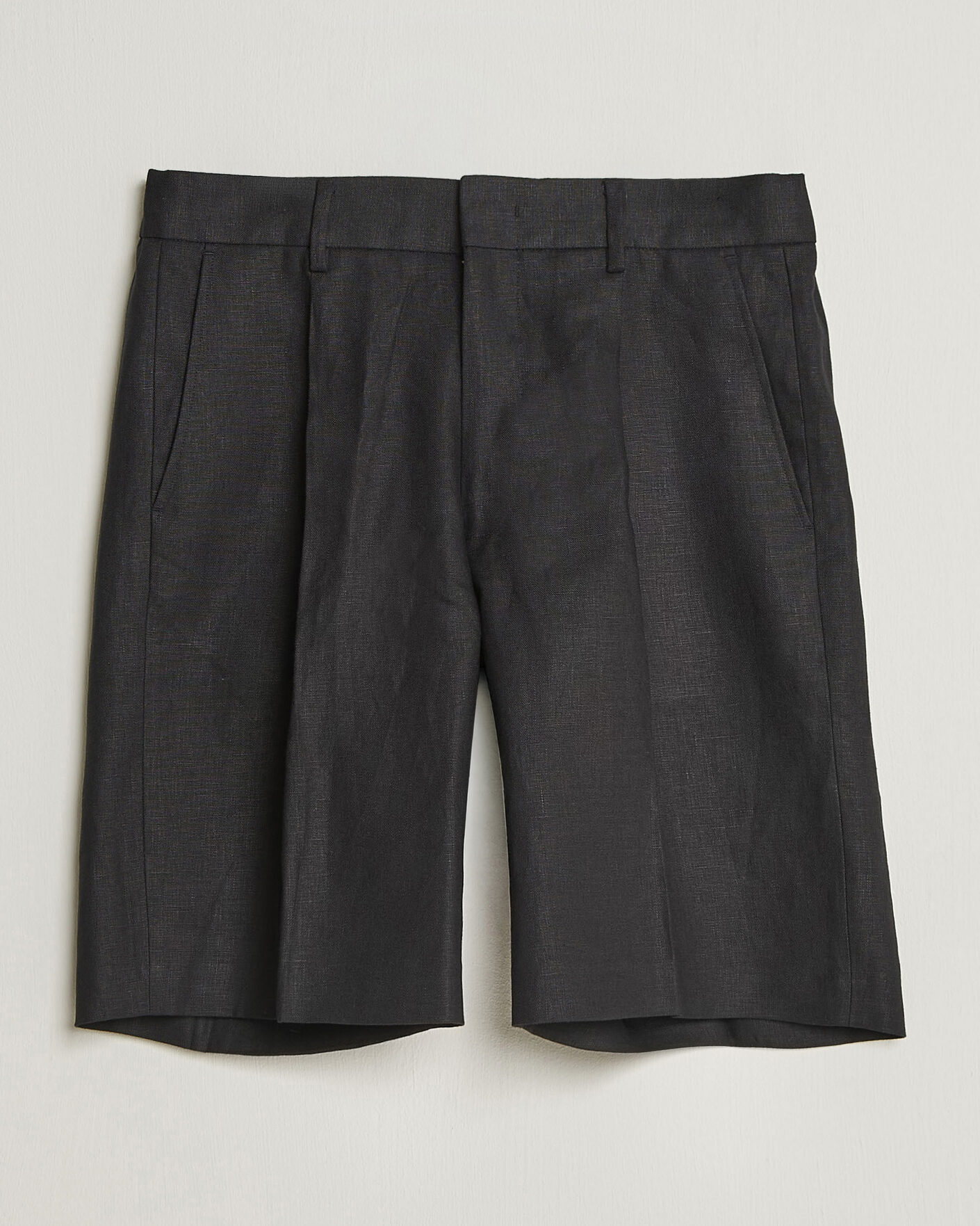 Herre | Shorts | NN07 | Kay Relaxed Fit Linen Drawstring Shorts Black