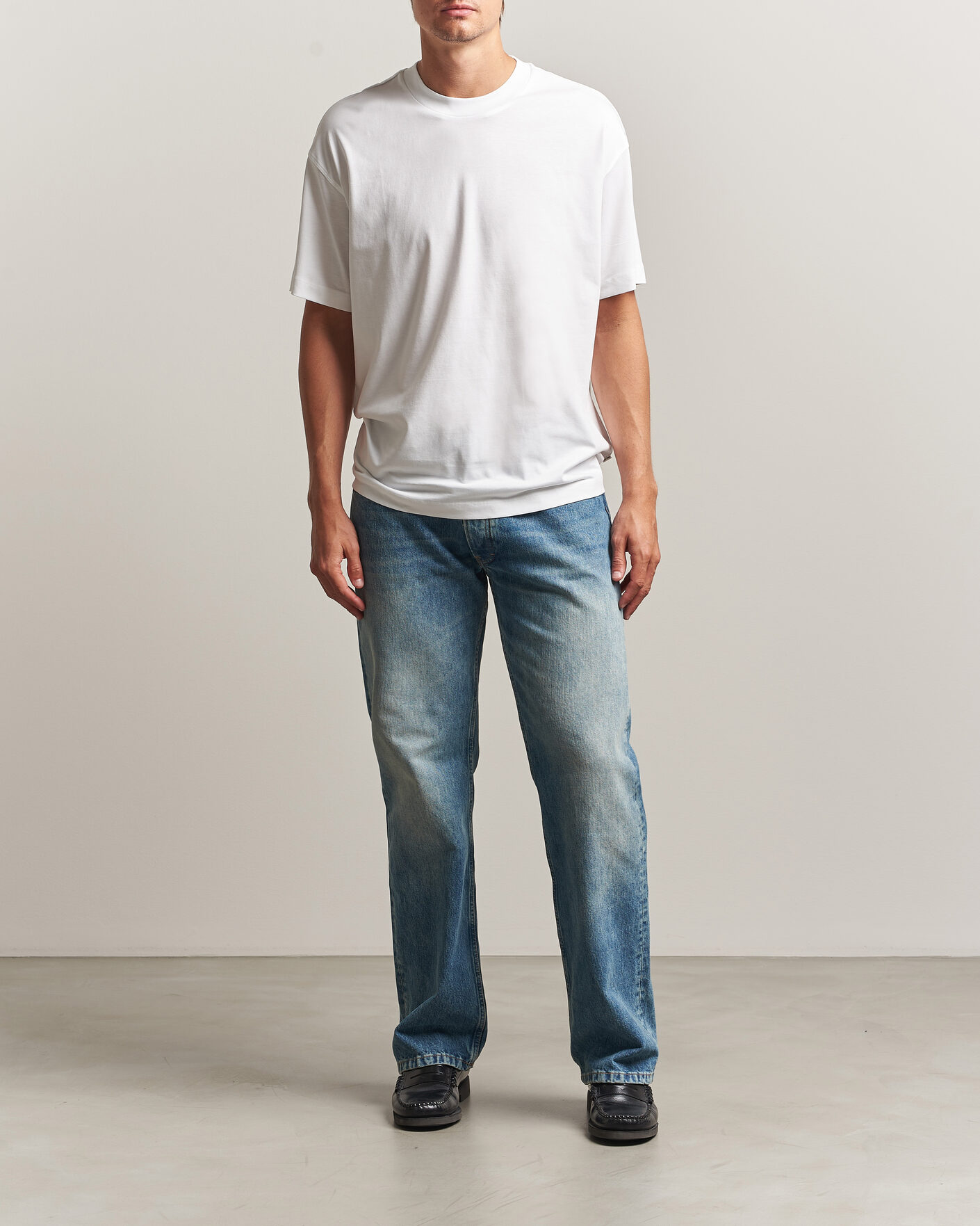Herre | T-Shirts | NN07 | Lionel Suvin Cotton Crew Neck T-Shirt White