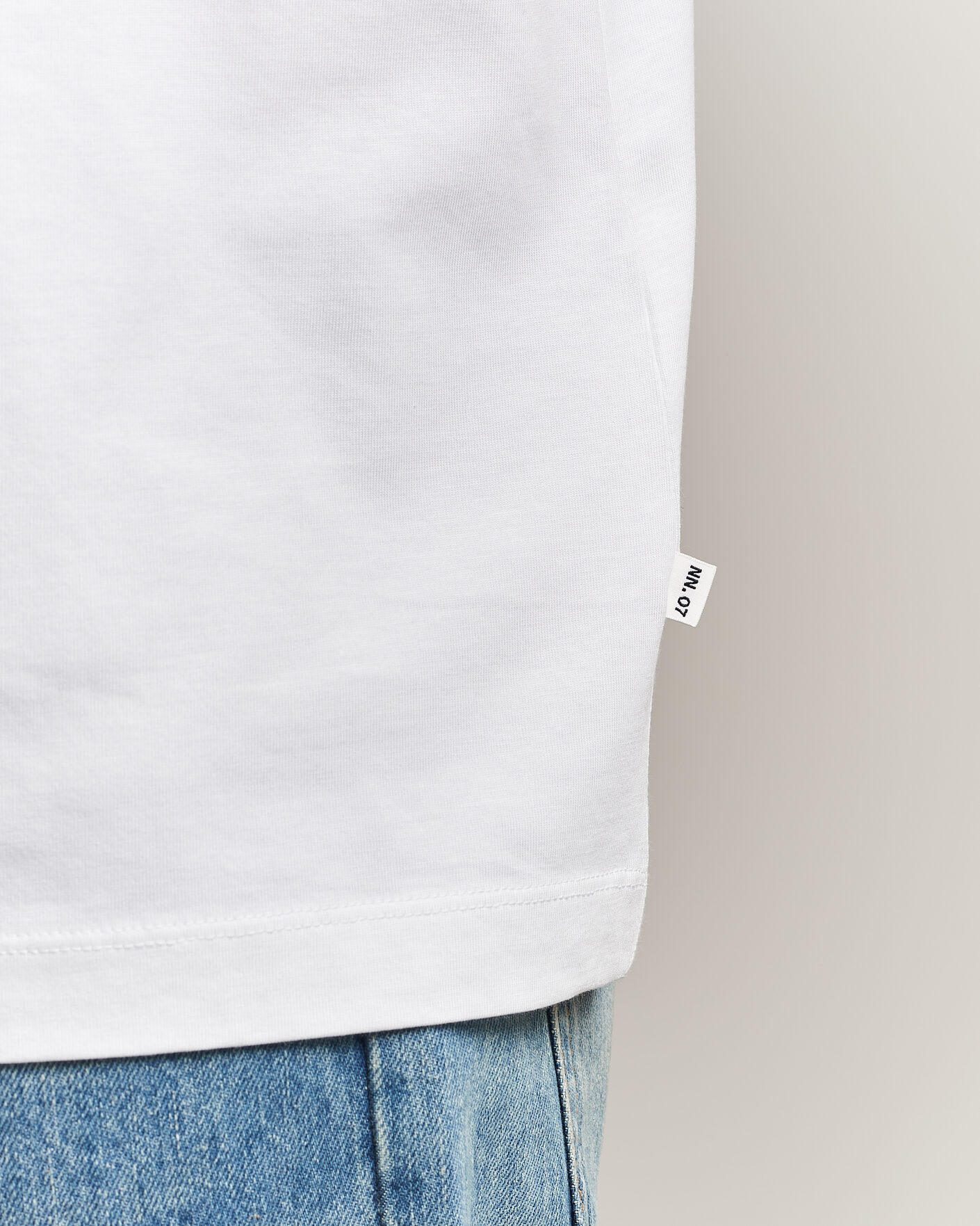 Herre | T-Shirts | NN07 | Lionel Suvin Cotton Crew Neck T-Shirt White
