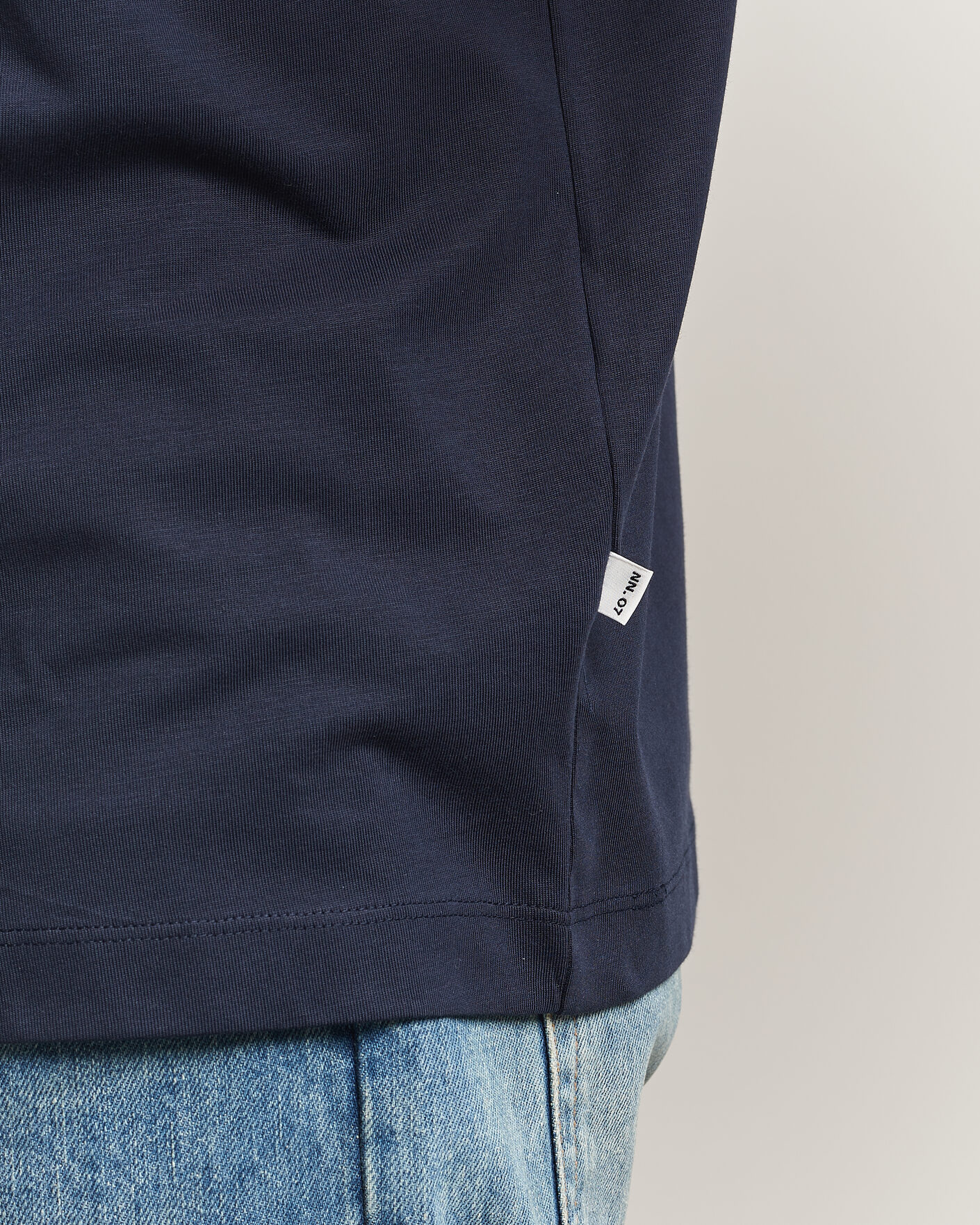 Herre | T-Shirts | NN07 | Lionel Suvin Cotton Crew Neck T-Shirt Navy Blue
