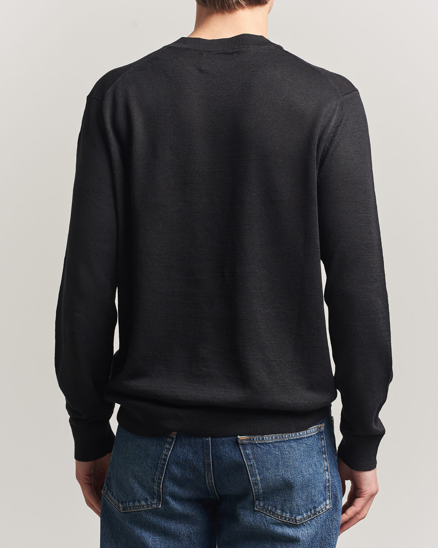 Herre | Trøjer | NN07 | Ted Linen Knitted Sweater Black