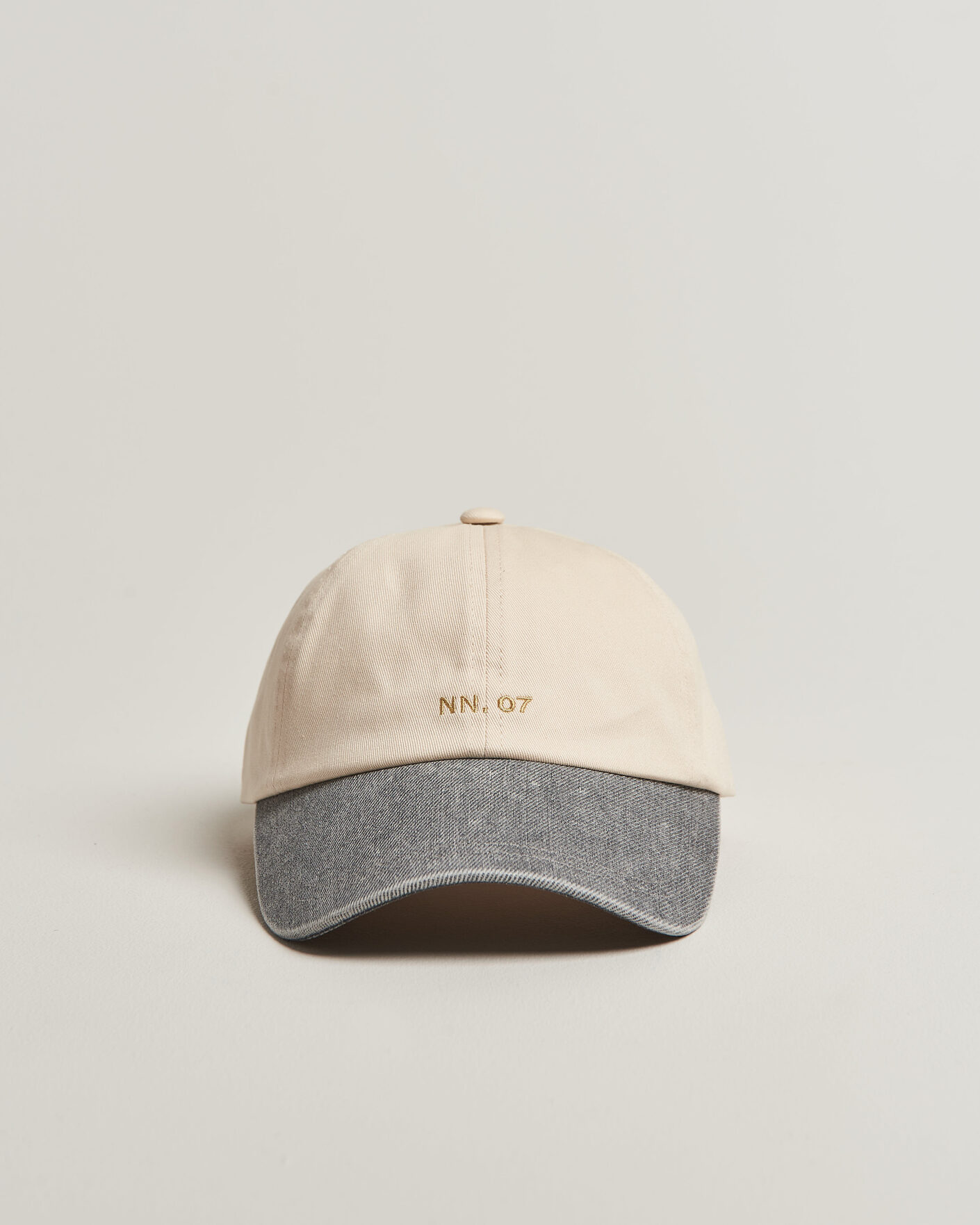 Herre | NN07 Logo Cap Grey Denim | NN07 | Logo Cap Grey Denim