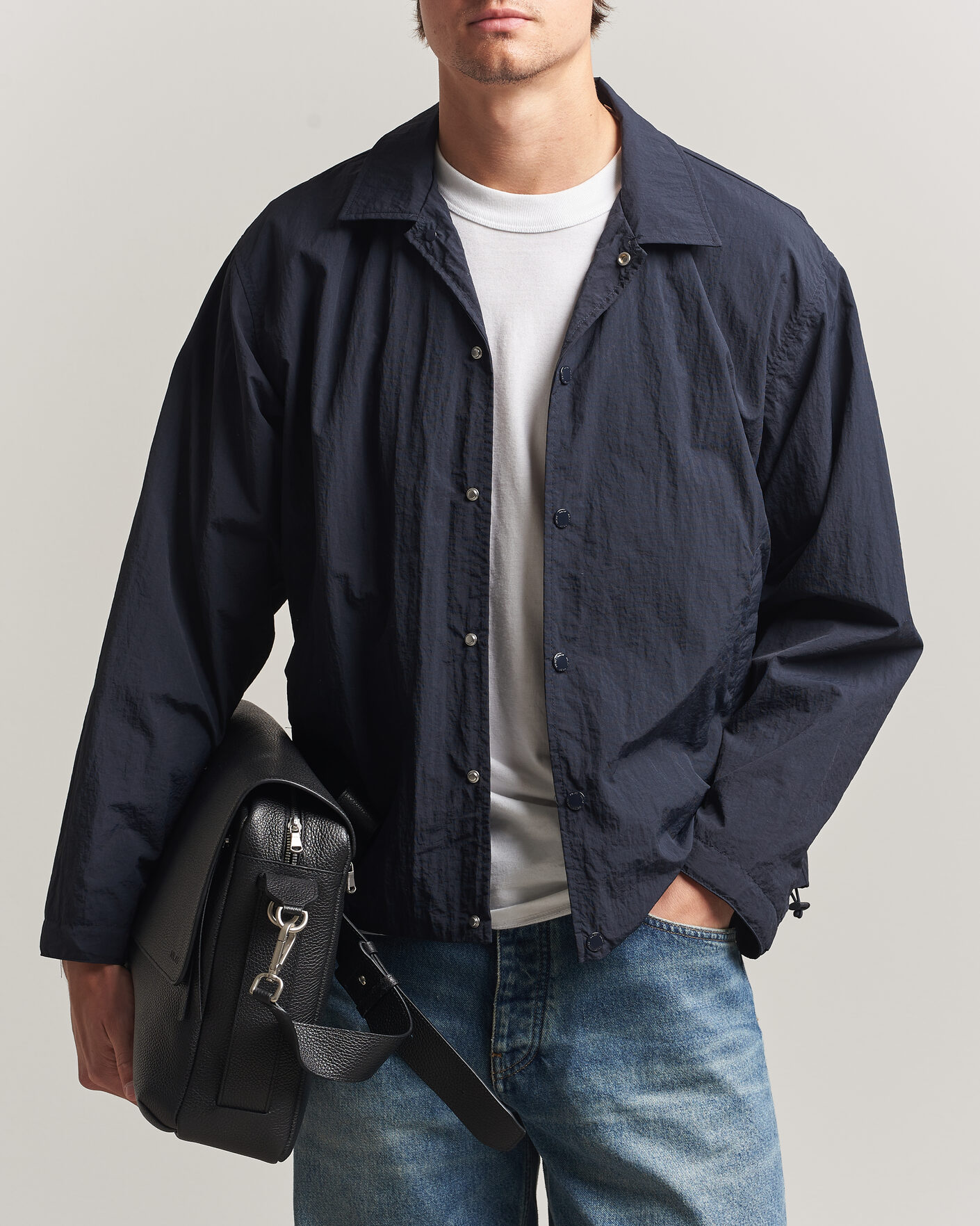 Herre | Jakker | NN07 | Frenton Coach Jacket Deep Navy