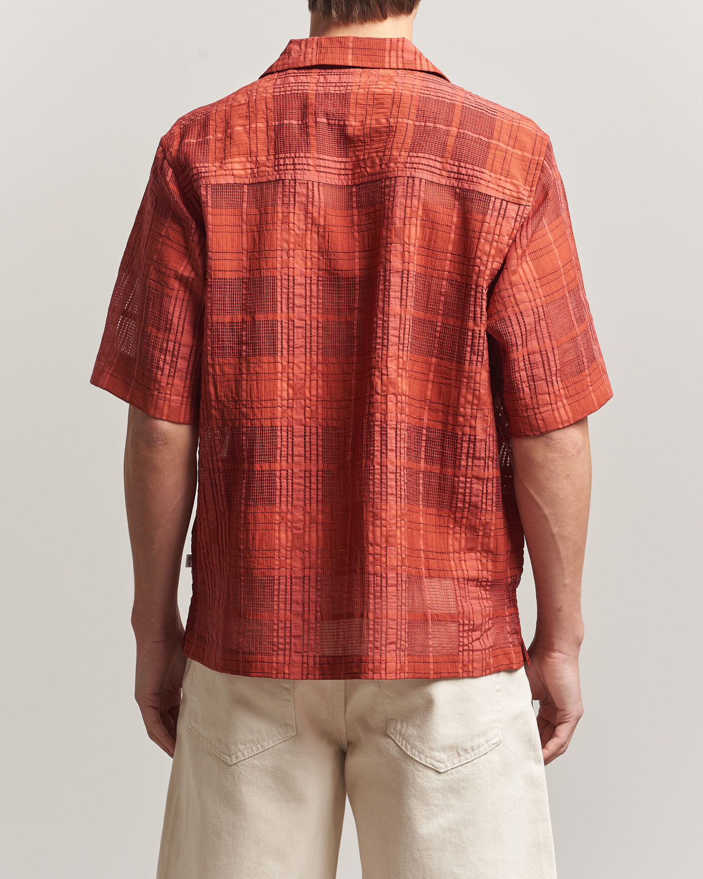 Herre | Skjorter | NN07 | Ben Short Sleeve Shirt Sienna Heat