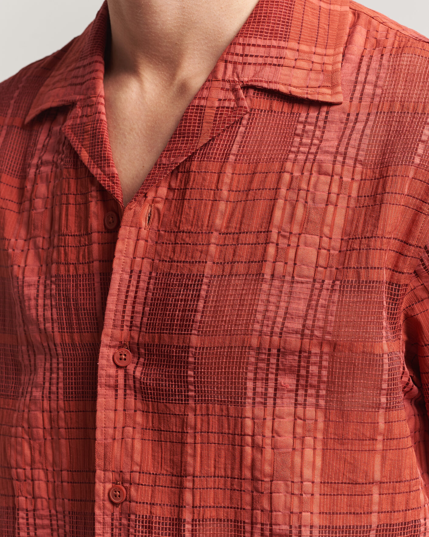 Herre | Skjorter | NN07 | Ben Short Sleeve Shirt Sienna Heat
