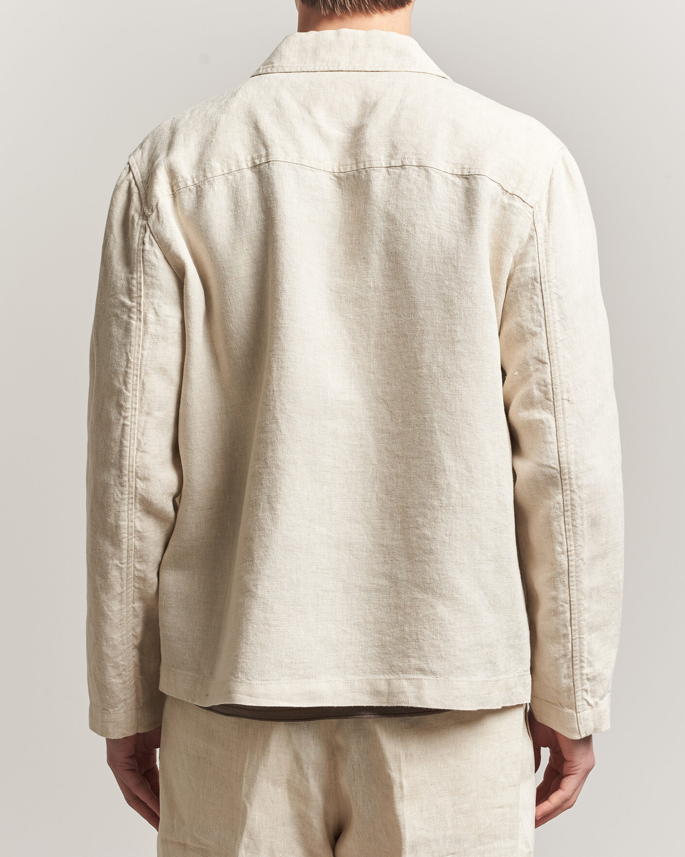 Herre | Skjorter | NN07 | Morgan Linen Overshirt Oat