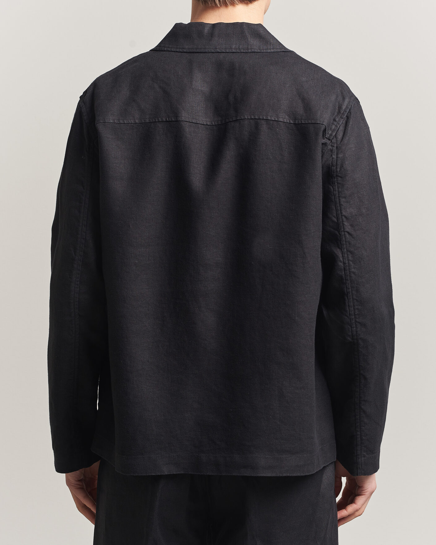 Herre | Skjorter | NN07 | Morgan Linen Overshirt Black