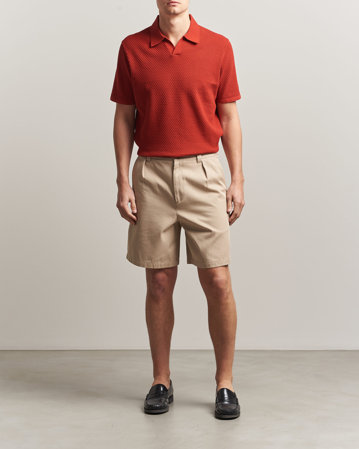 Herre | Polotrøjer | NN07 | Paul Knitted Polo Sienna Heat