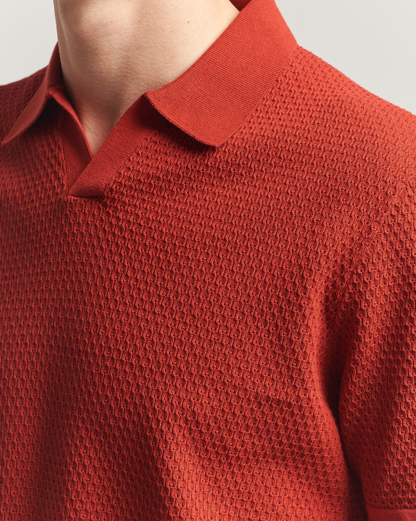 Herre | Polotrøjer | NN07 | Paul Knitted Polo Sienna Heat