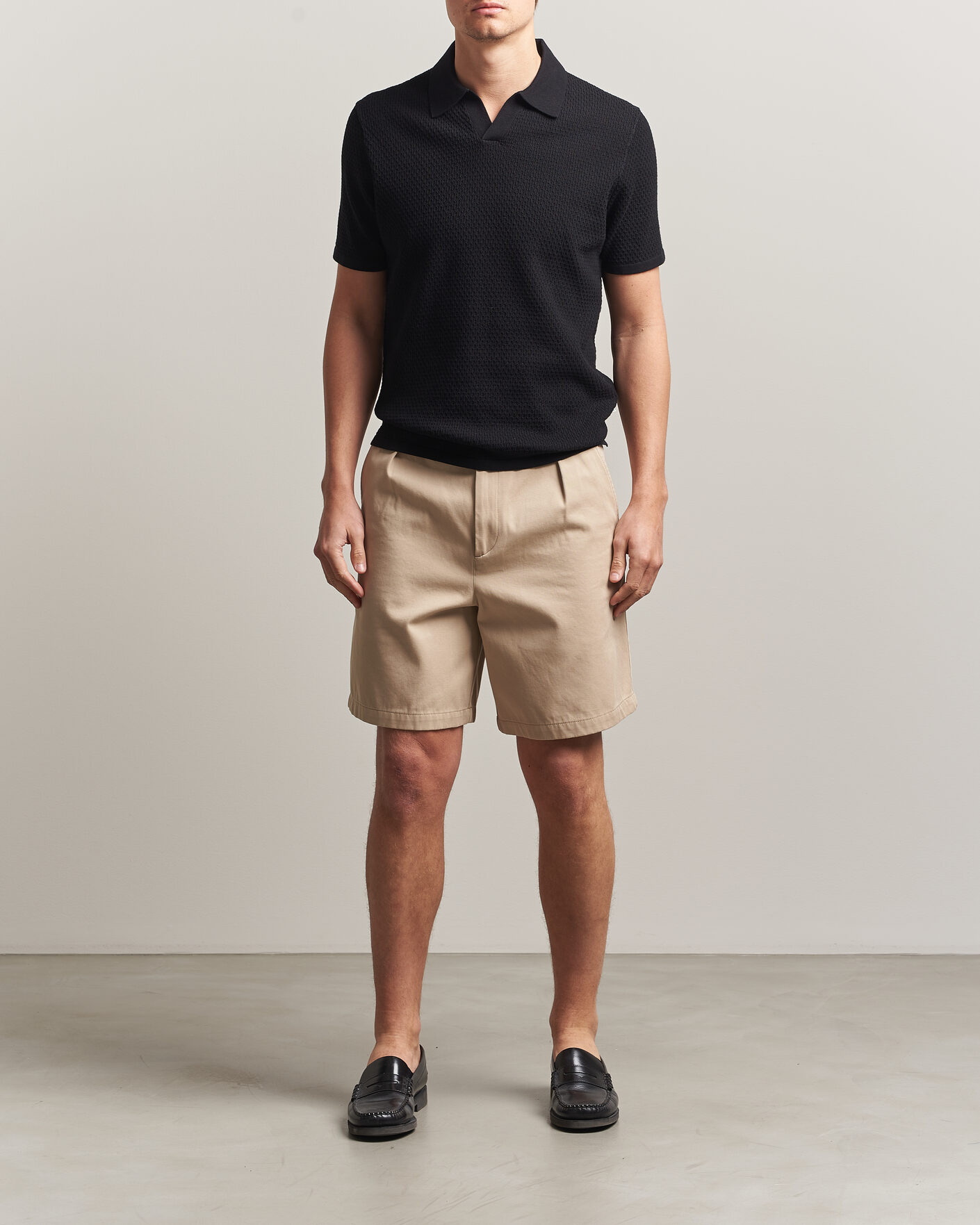 Herre | Polotrøjer | NN07 | Paul Knitted Polo Black