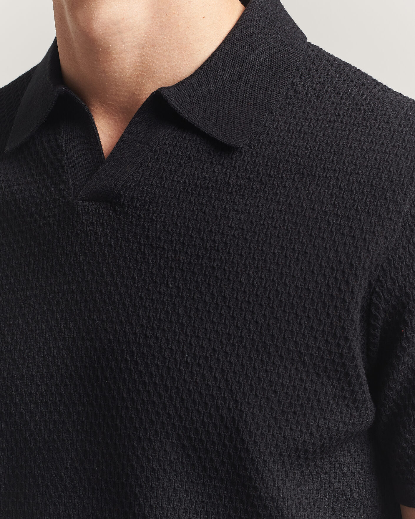 Herre | Polotrøjer | NN07 | Paul Knitted Polo Black