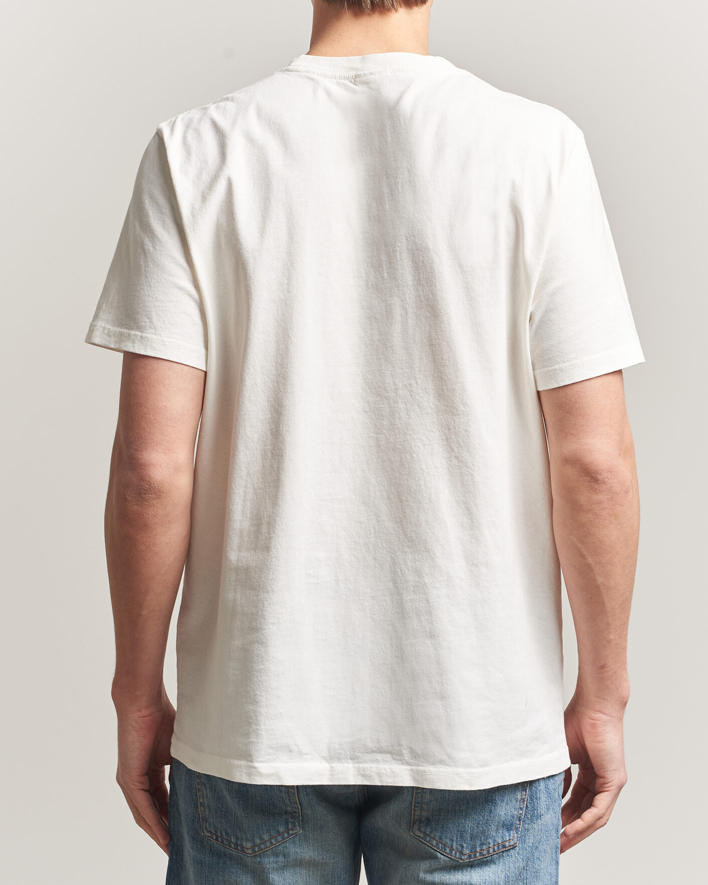Herre | T-Shirts | Nudie Jeans | Roy Fab Four T-Shirt Chalk White