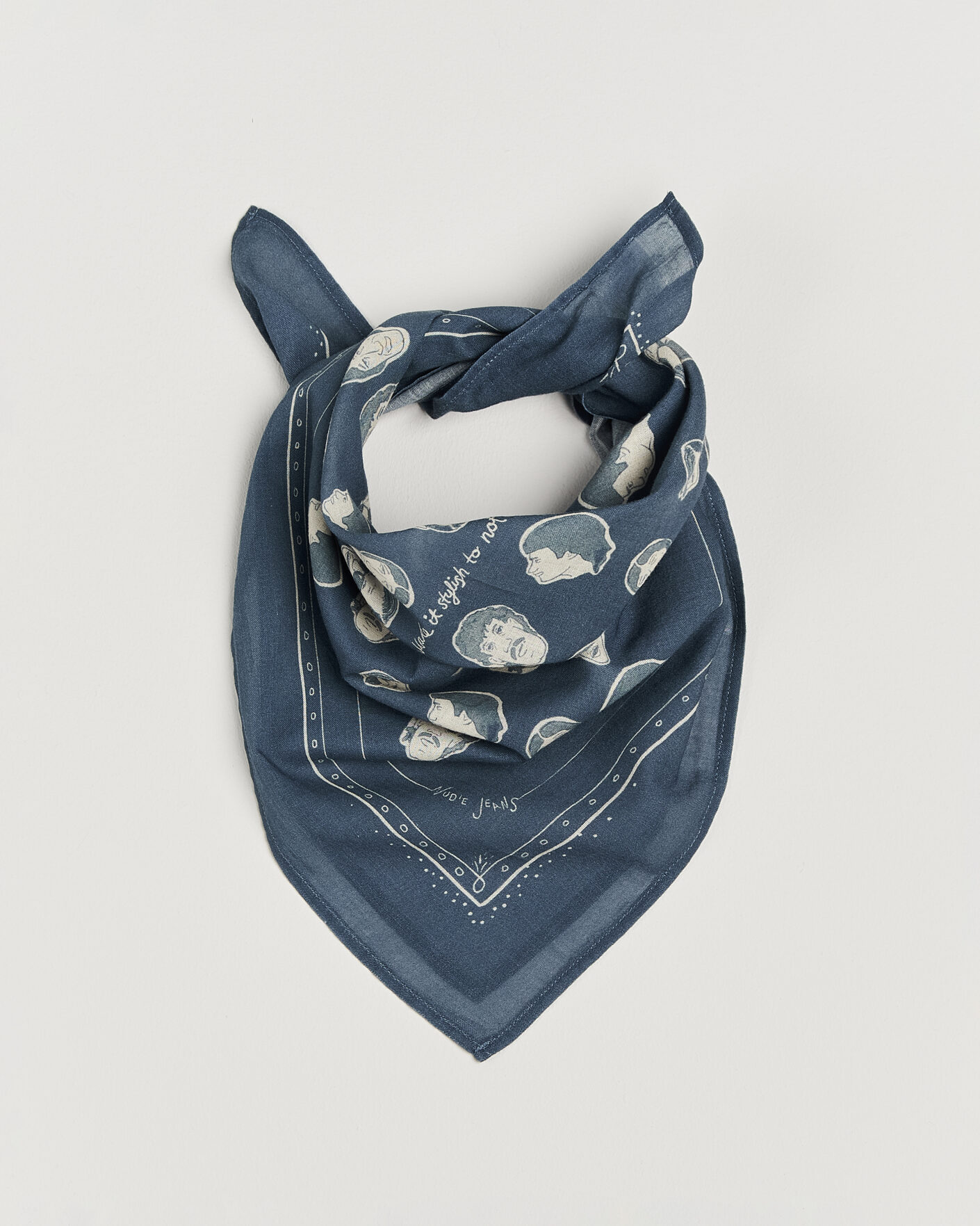 Herre | Tørklæde | Nudie Jeans | Ingrid OG Line-Up Bandana Blue