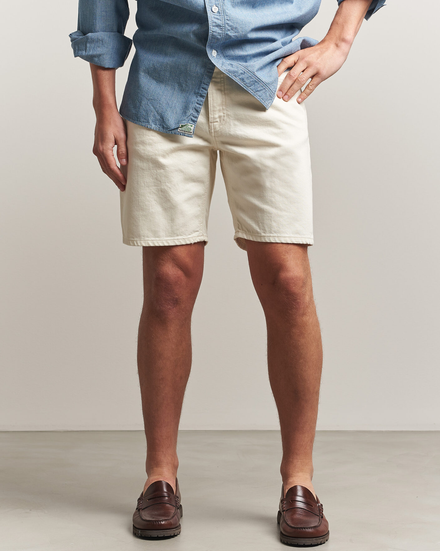 Herre | Shorts | Nudie Jeans | Seth Denim Shorts Everivory