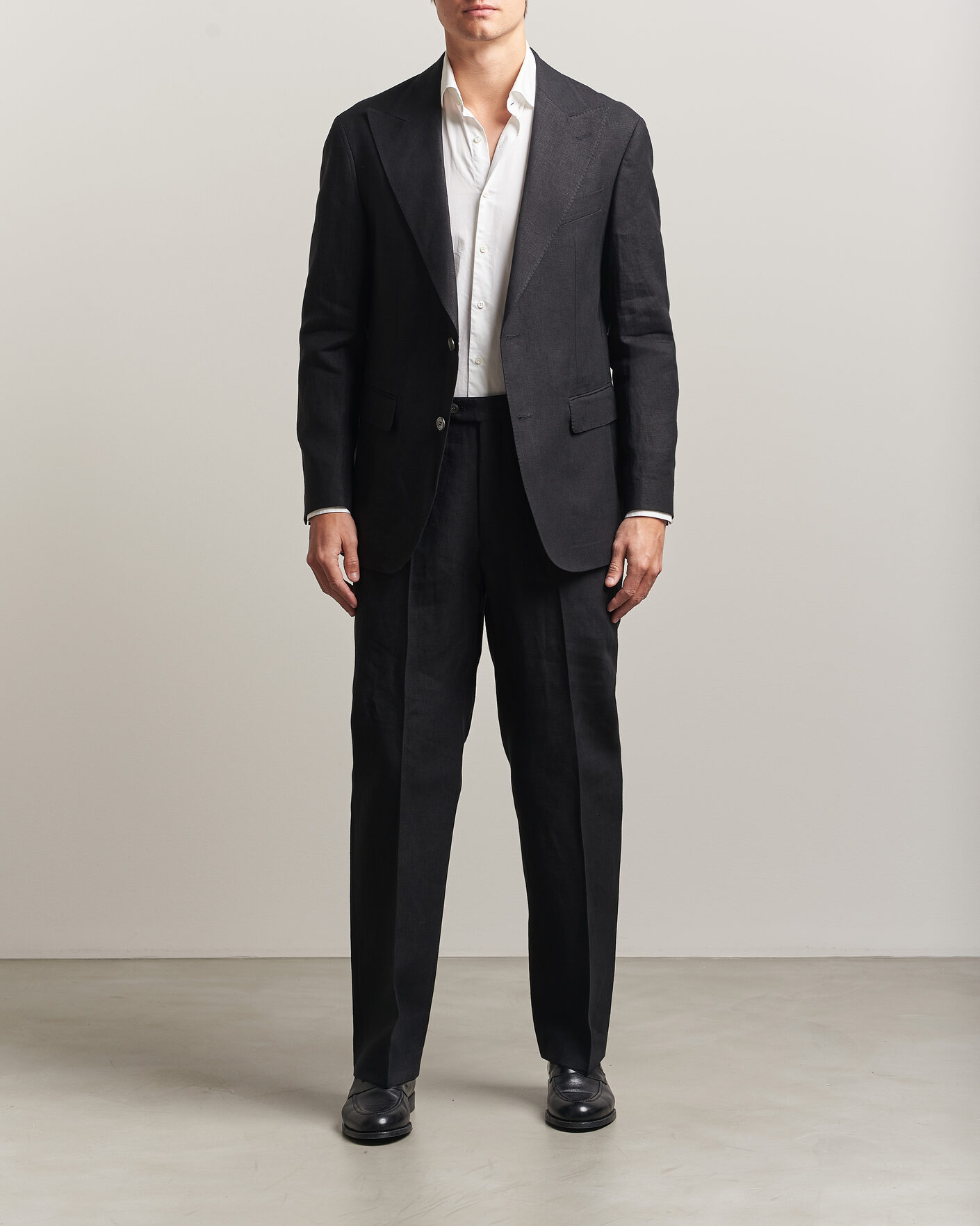 Herre | Blazere & jakker | Oscar Jacobson | Rufus Soft Linen Blazer Black