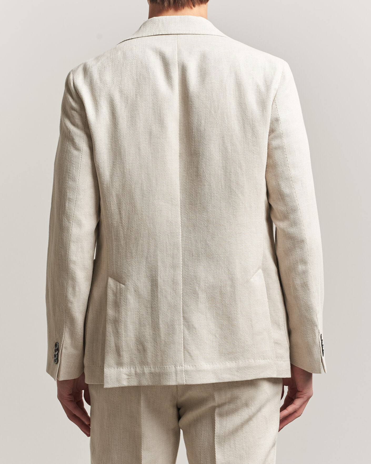 Herre | Blazere & jakker | Oscar Jacobson | Ferry Patch Cotton/Linen Blazer Off White