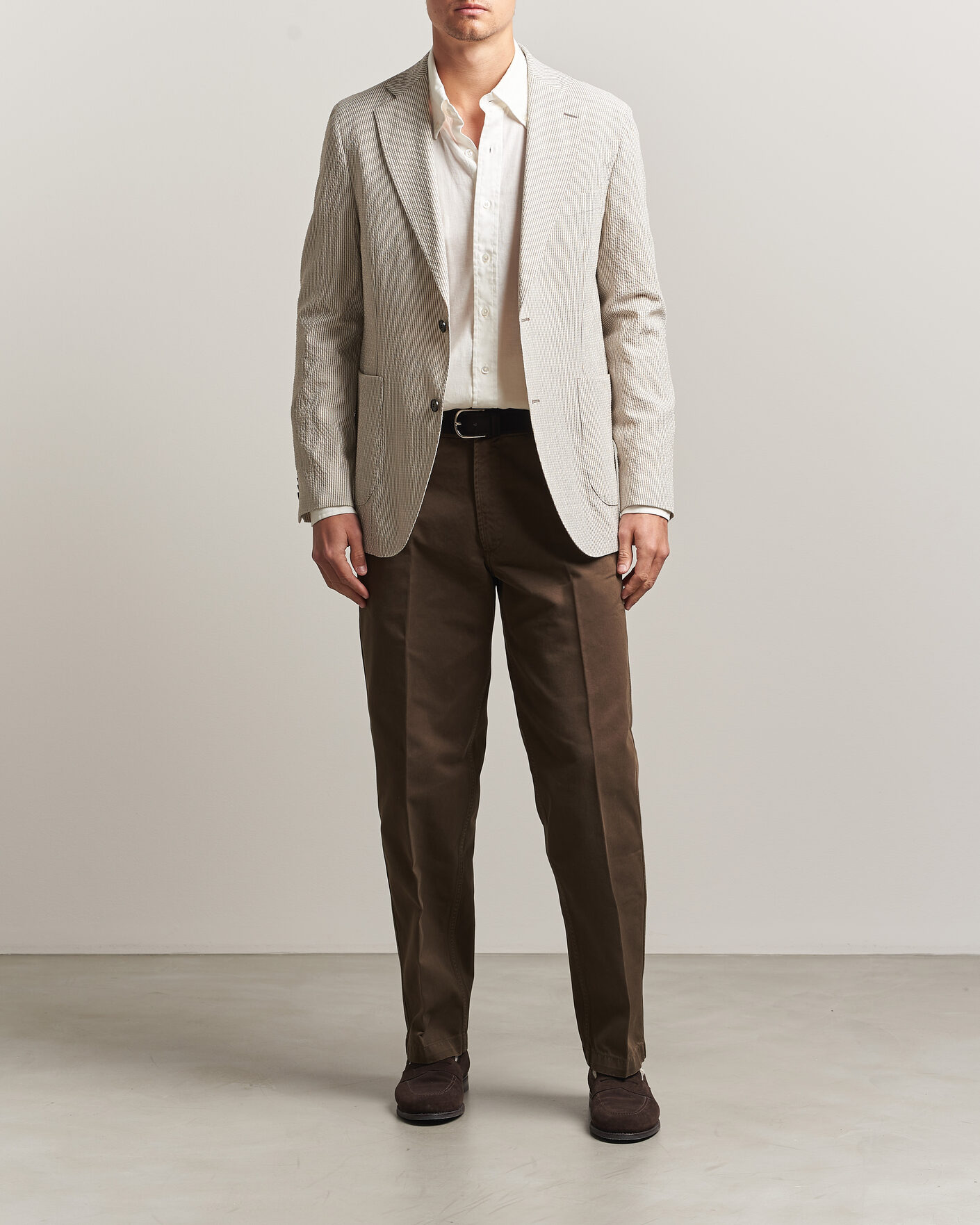 Herre | Blazere & jakker | Oscar Jacobson | Ferry Patch Soft Blazer Brindle Beige