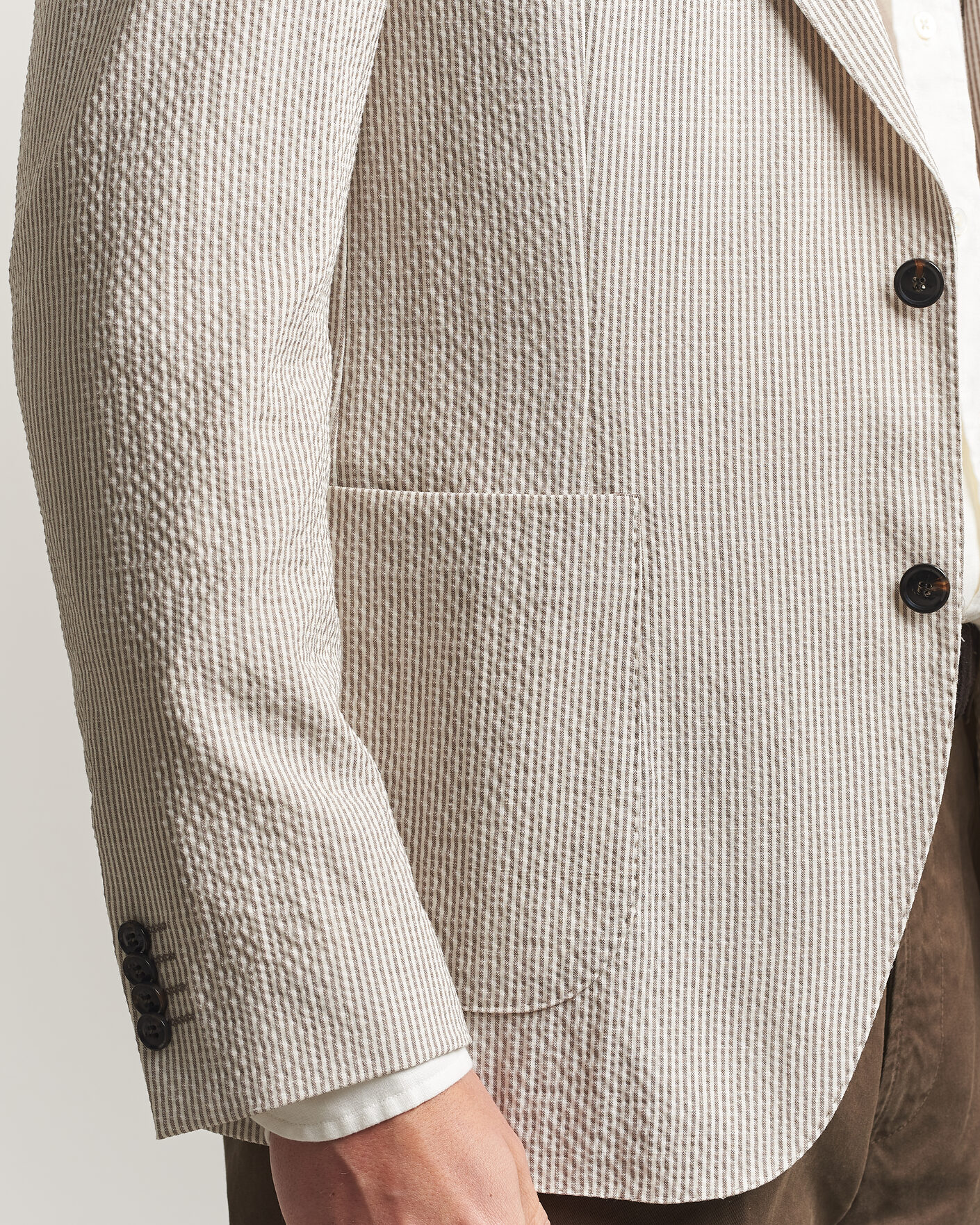 Herre | Blazere & jakker | Oscar Jacobson | Ferry Patch Soft Blazer Brindle Beige