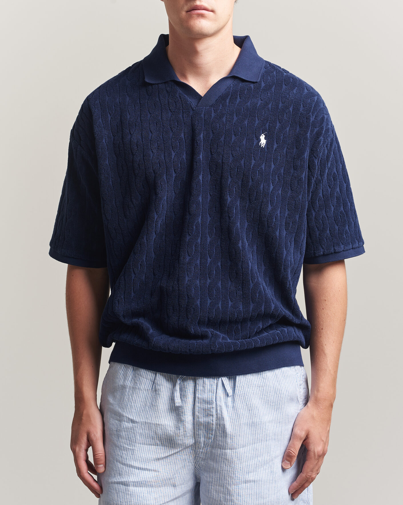 Herre | Polotrøjer | Polo Ralph Lauren | Knit Polo Newport Navy