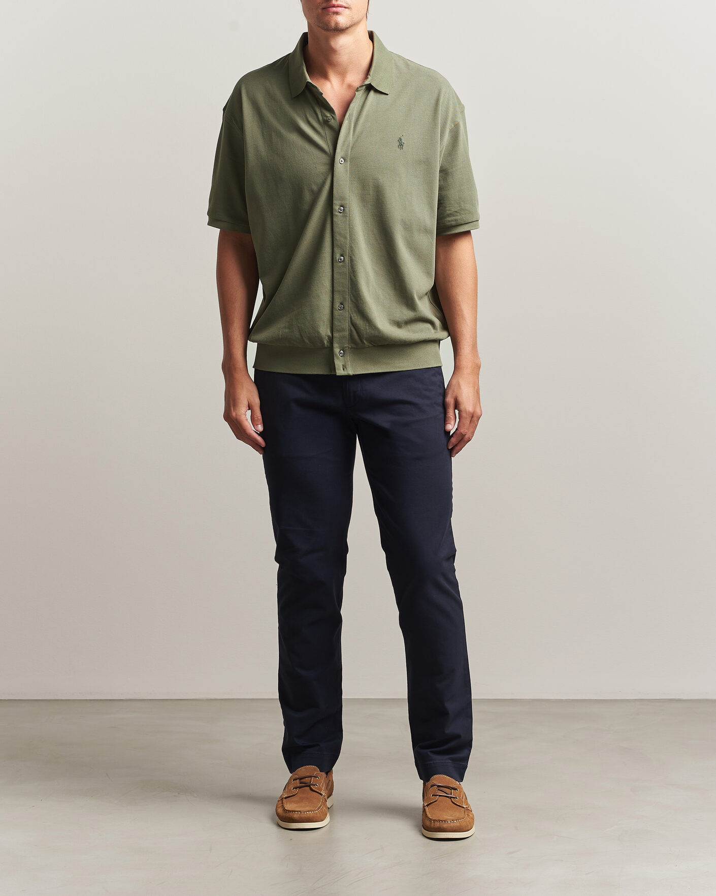 Herre | Polotrøjer | Polo Ralph Lauren | Buttoned Polo Cruise Olive