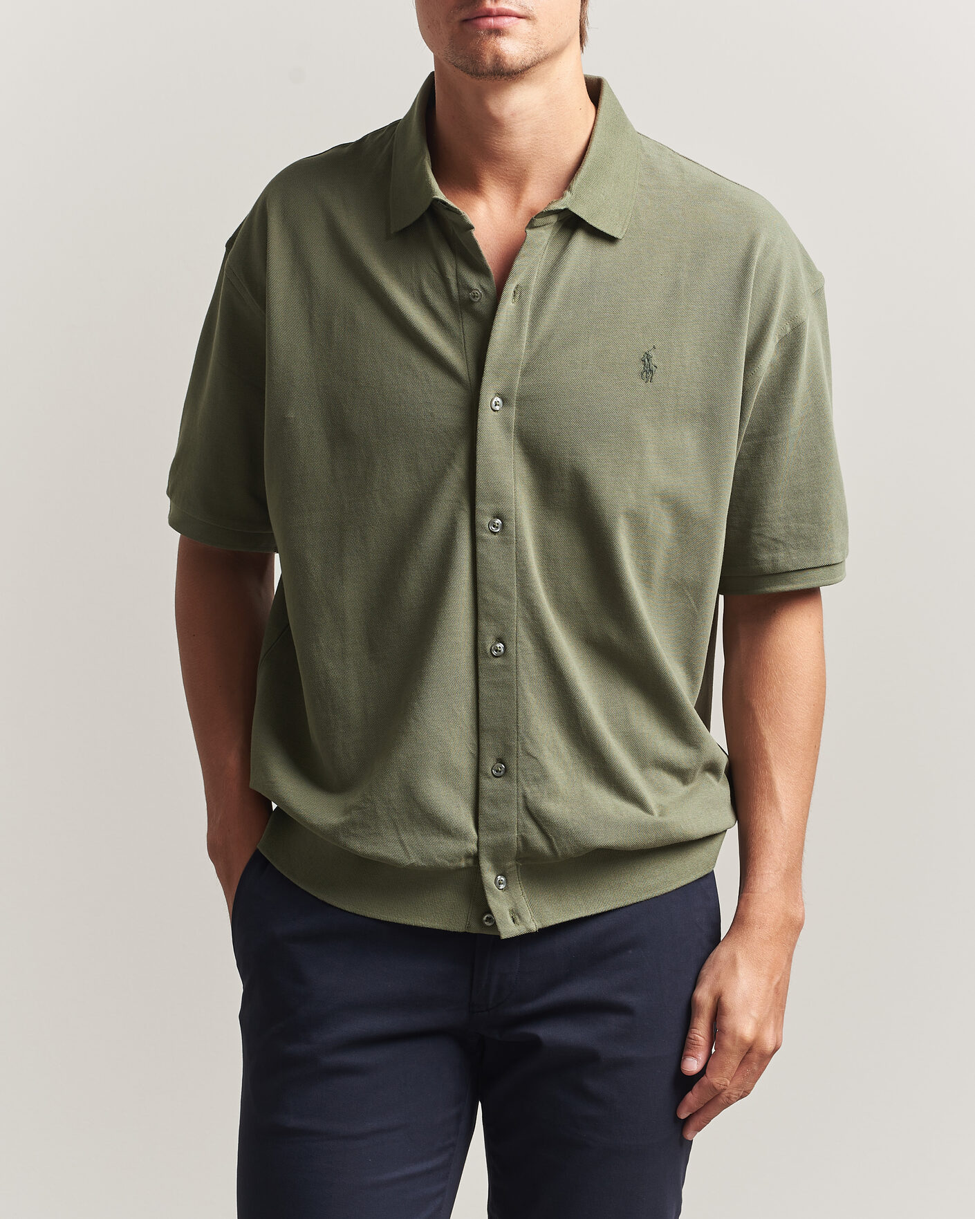 Herre | Polotrøjer | Polo Ralph Lauren | Buttoned Polo Cruise Olive