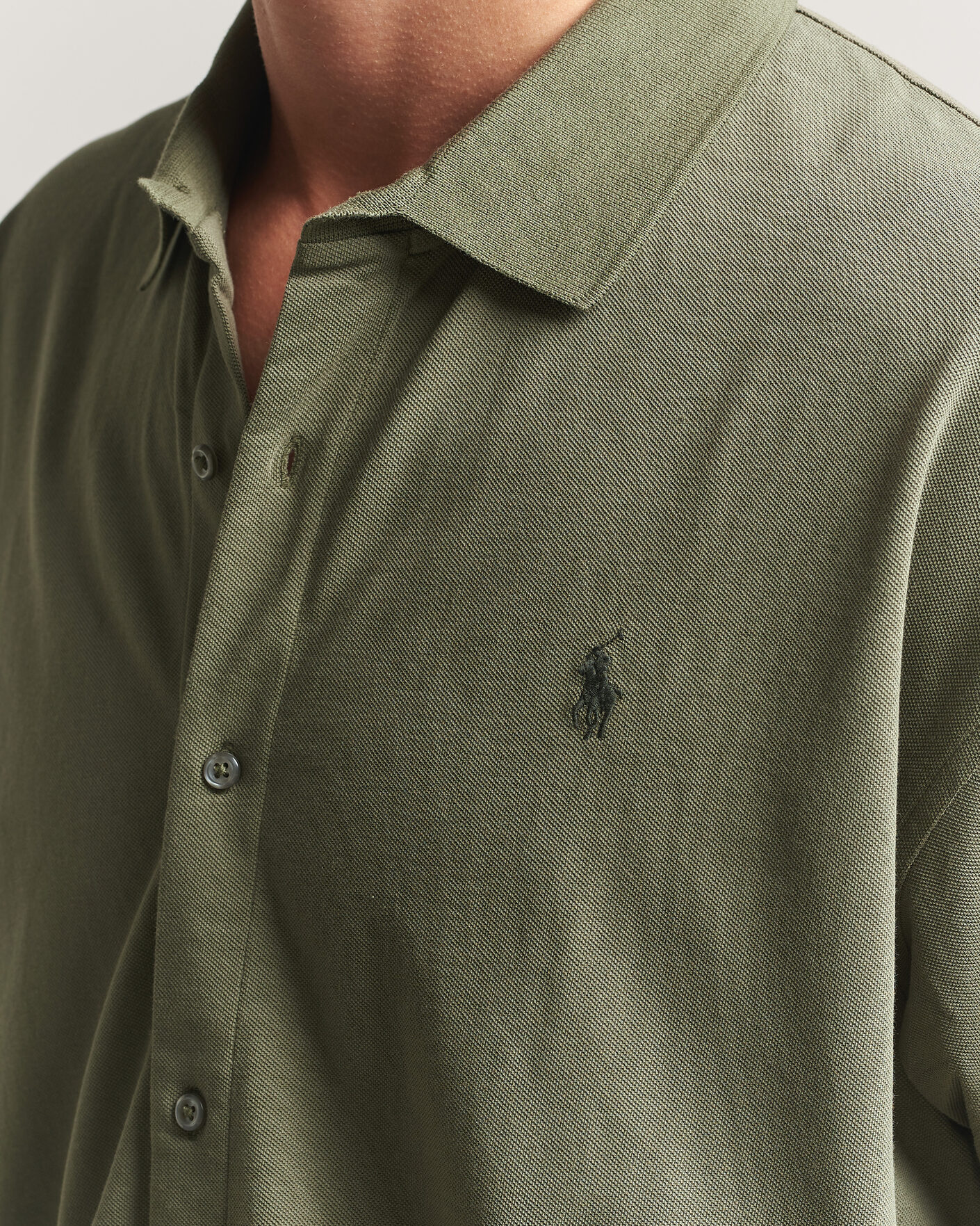 Herre | Polotrøjer | Polo Ralph Lauren | Buttoned Polo Cruise Olive