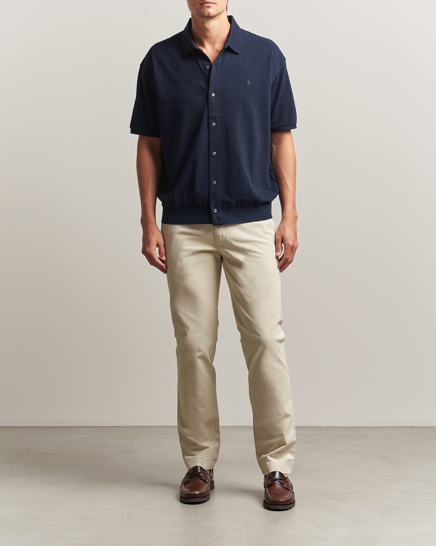 Herre | Polotrøjer | Polo Ralph Lauren | Buttoned Polo Aviator Navy