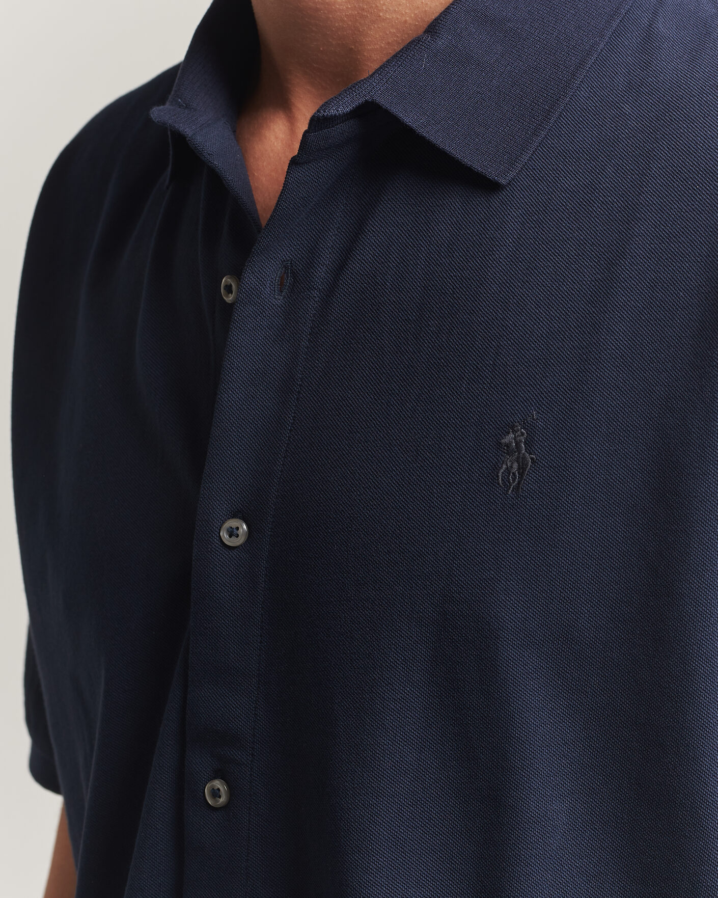 Herre | Polotrøjer | Polo Ralph Lauren | Buttoned Polo Aviator Navy