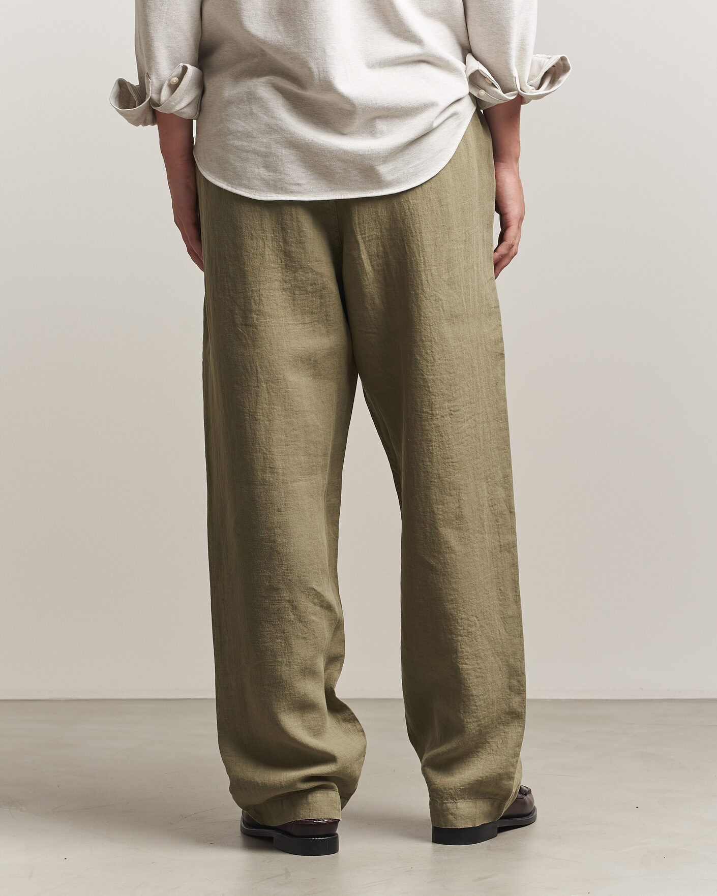 Herre | Bukser | Polo Ralph Lauren | Easy Fit Pleated Trousers Sage Green