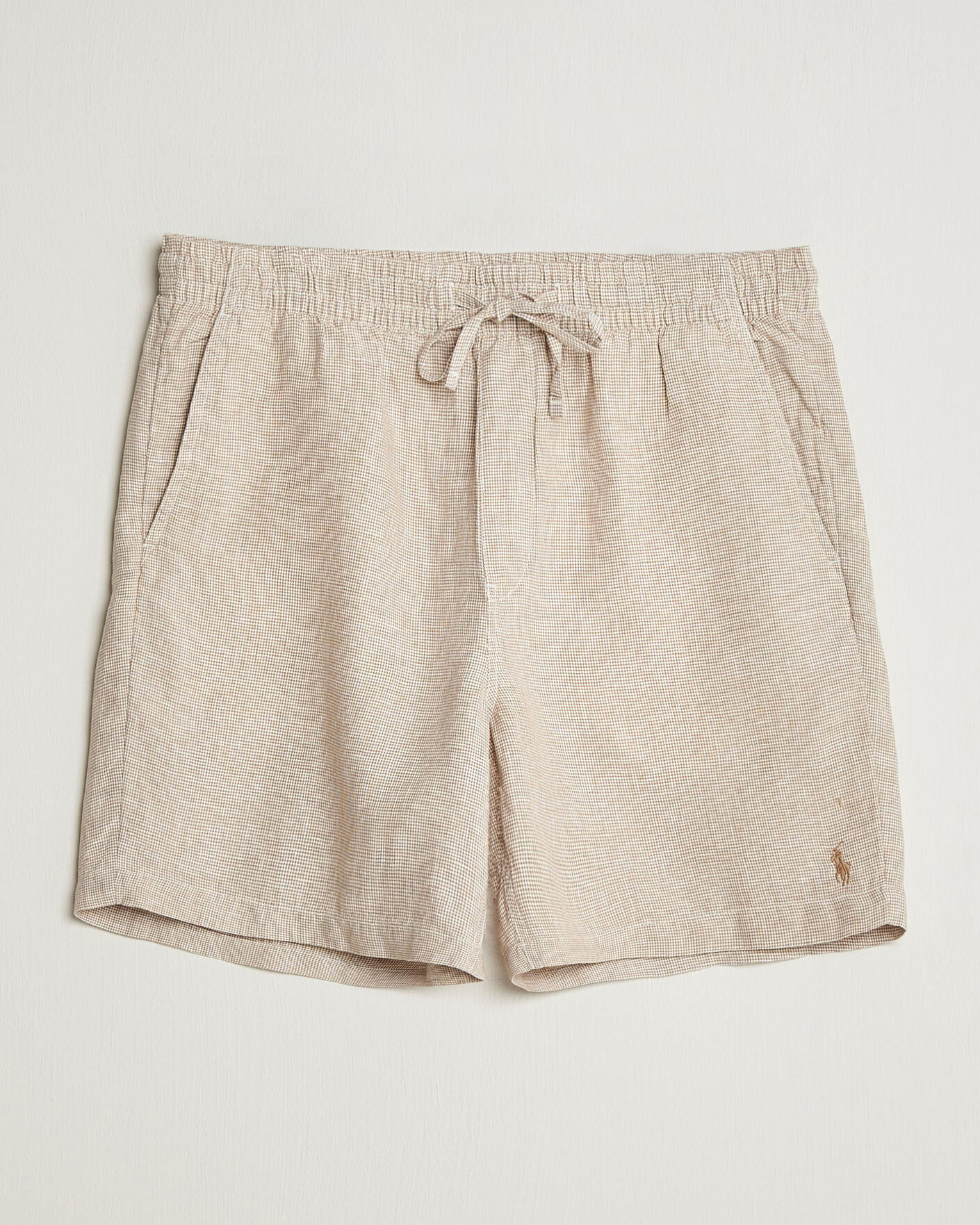 Herre | Shorts | Polo Ralph Lauren | Woven Linen Shorts Coastal Beige White