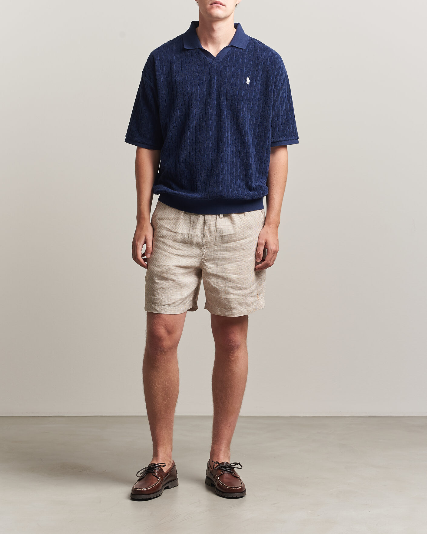 Herre | Shorts | Polo Ralph Lauren | Woven Linen Shorts Coastal Beige White