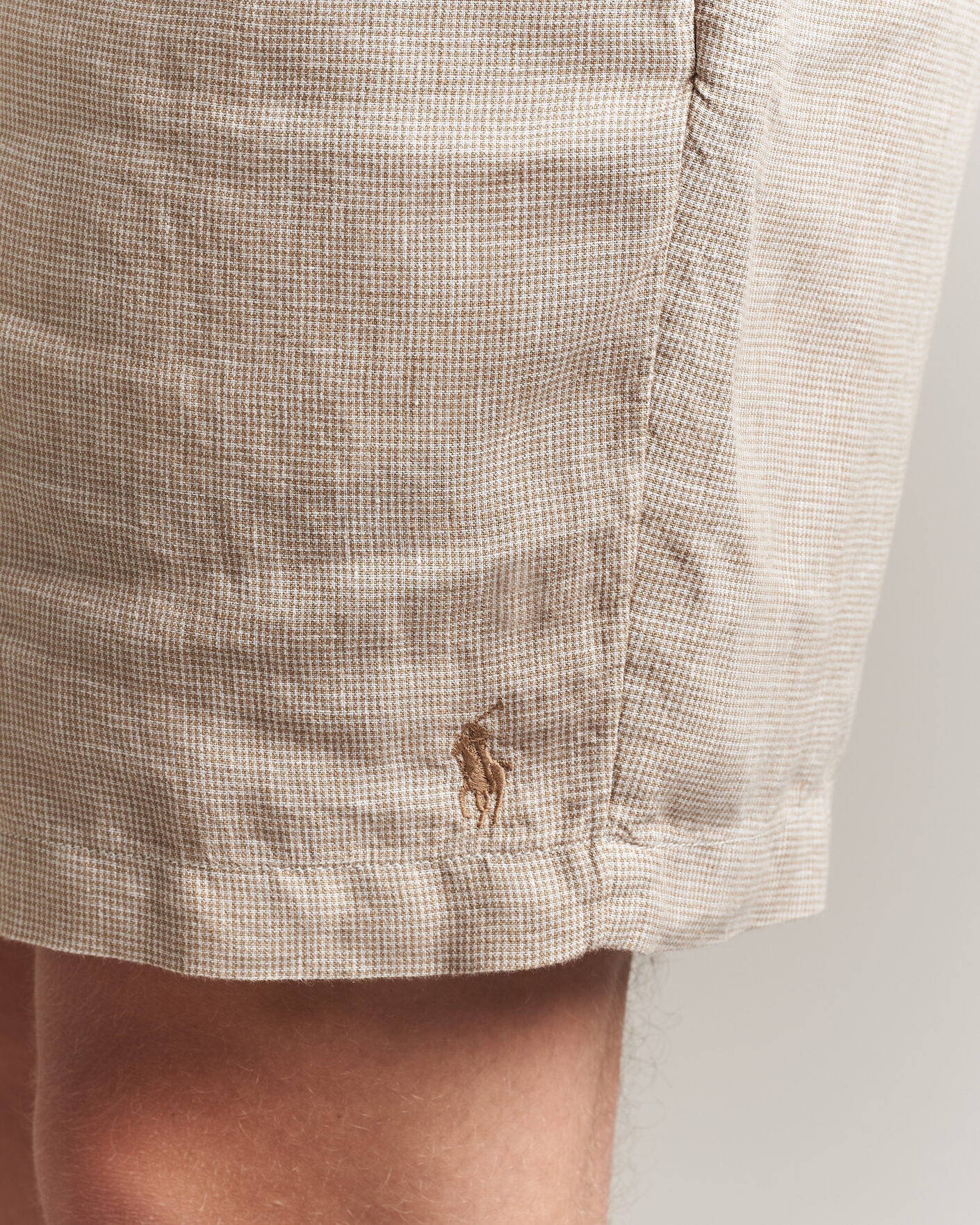 Herre | Shorts | Polo Ralph Lauren | Woven Linen Shorts Coastal Beige White