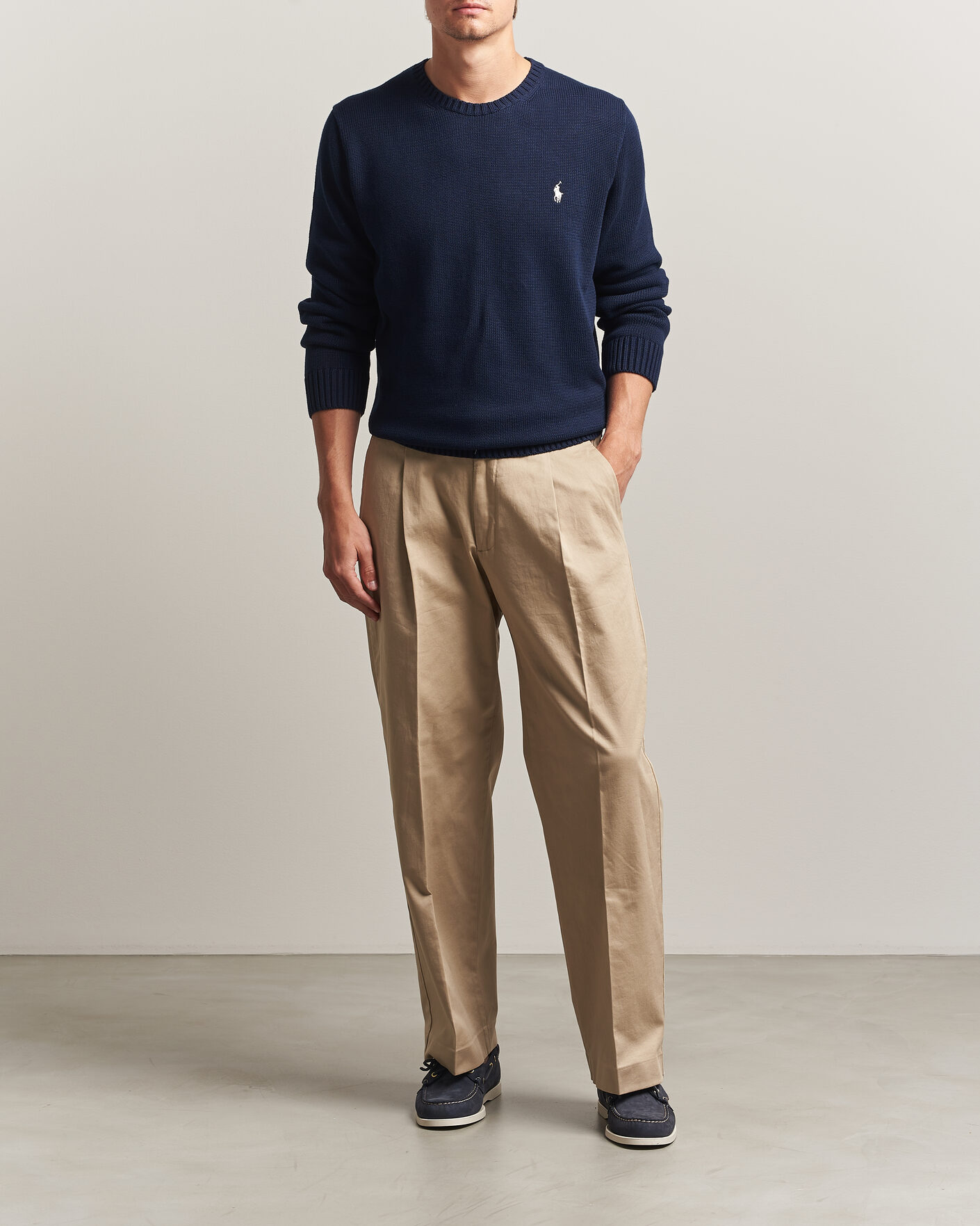 Herre | Trøjer | Polo Ralph Lauren | Cotton Crew Neck Pullover Hunter Navy