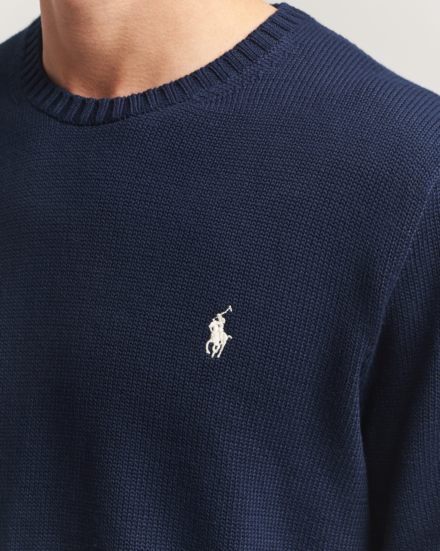 Herre | Trøjer | Polo Ralph Lauren | Cotton Crew Neck Pullover Hunter Navy
