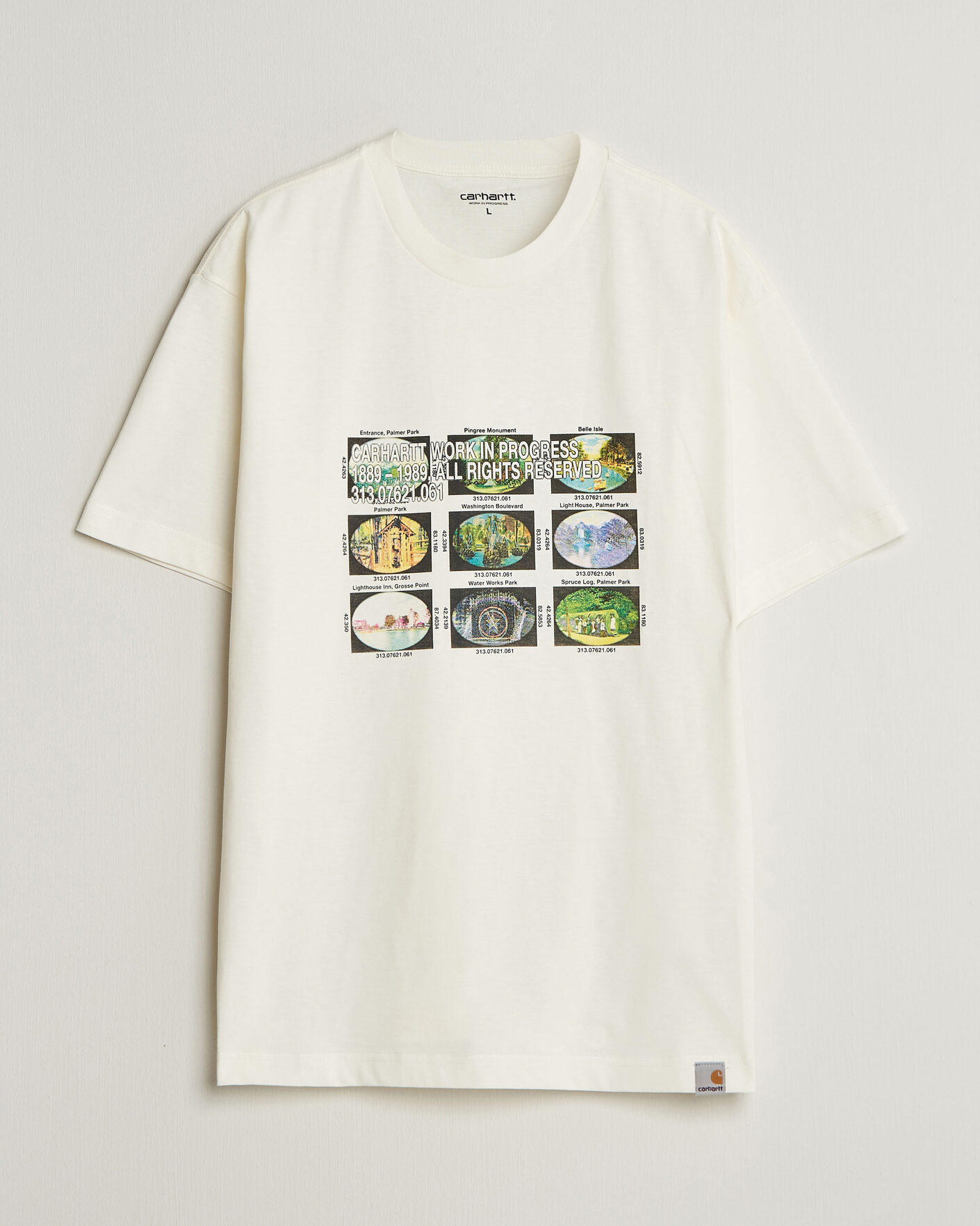 Herre | T-Shirts | Carhartt WIP | Coordinates Printed T-Shirt Wax