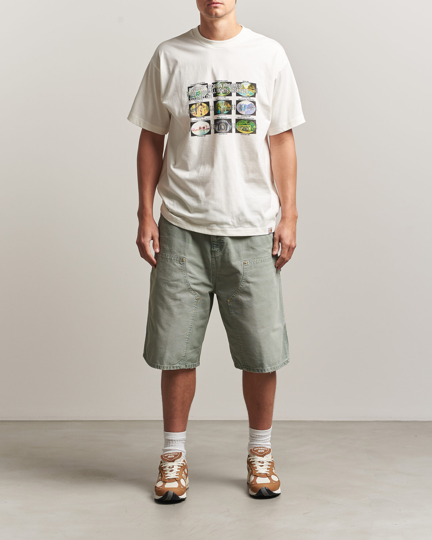 Herre | T-Shirts | Carhartt WIP | Coordinates Printed T-Shirt Wax
