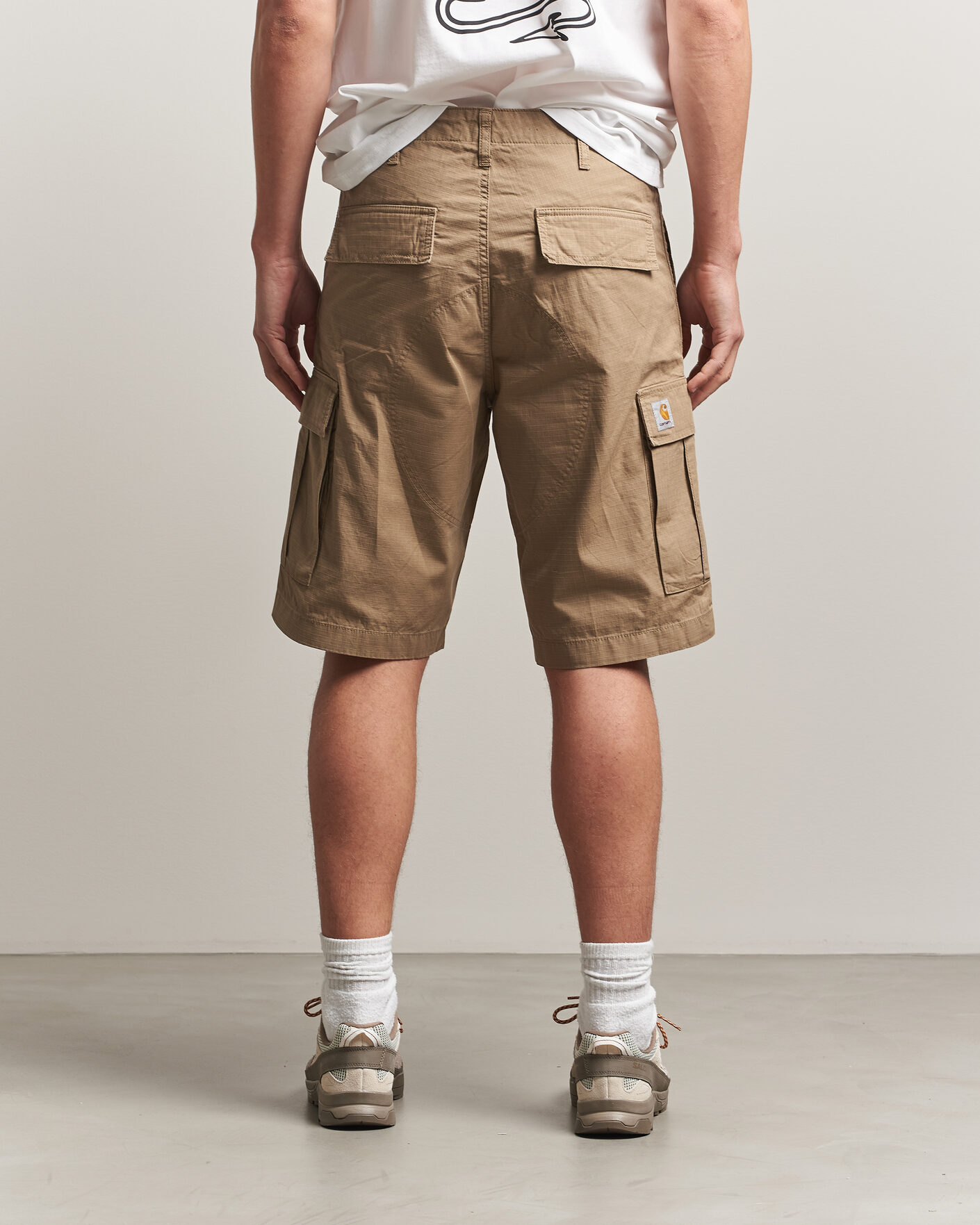 Herre | Shorts | Carhartt WIP | Regular Cargo Ripstop Shorts Leather