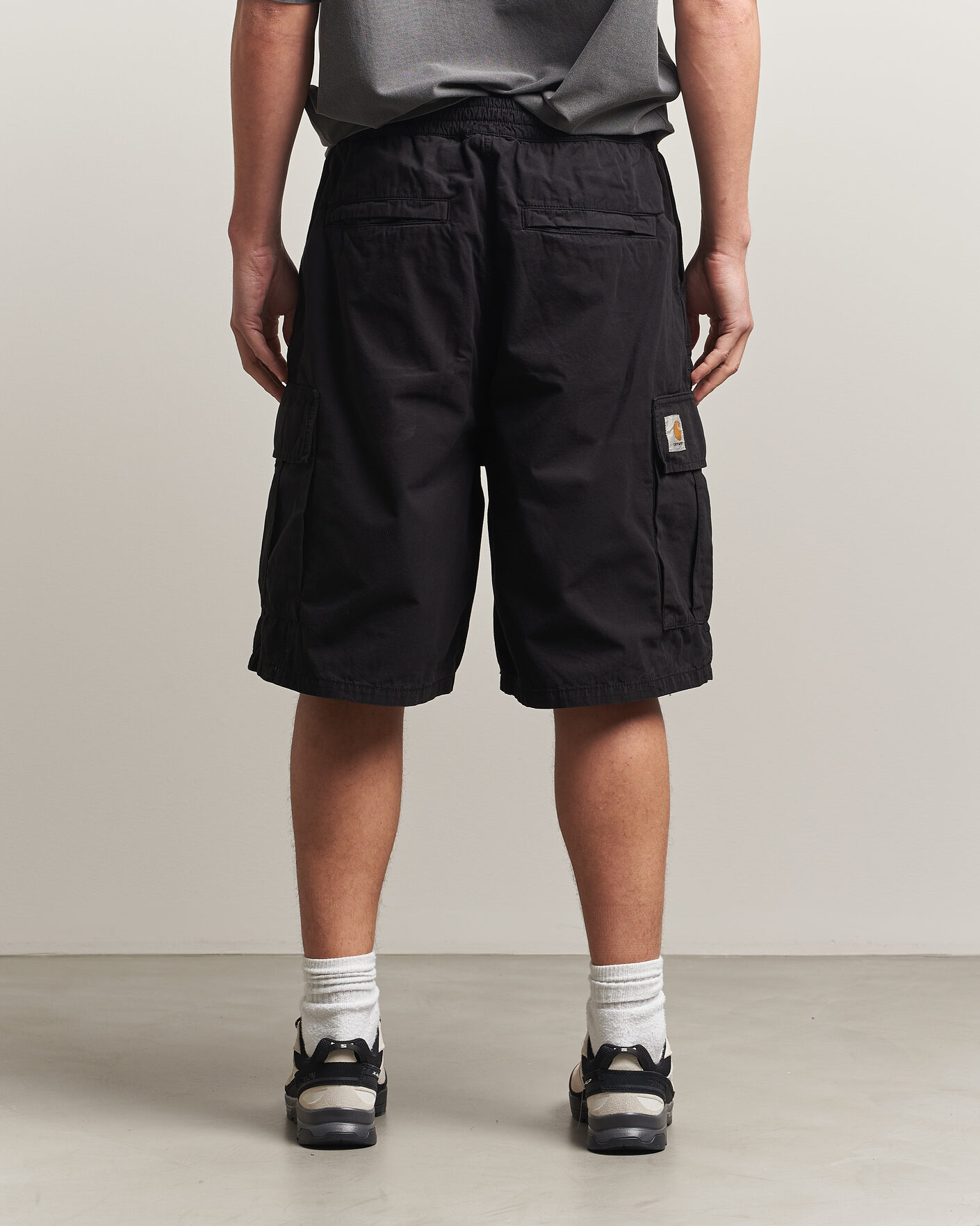 Herre | Shorts | Carhartt WIP | Mandler Cargo Cotton Poplin Shorts Black