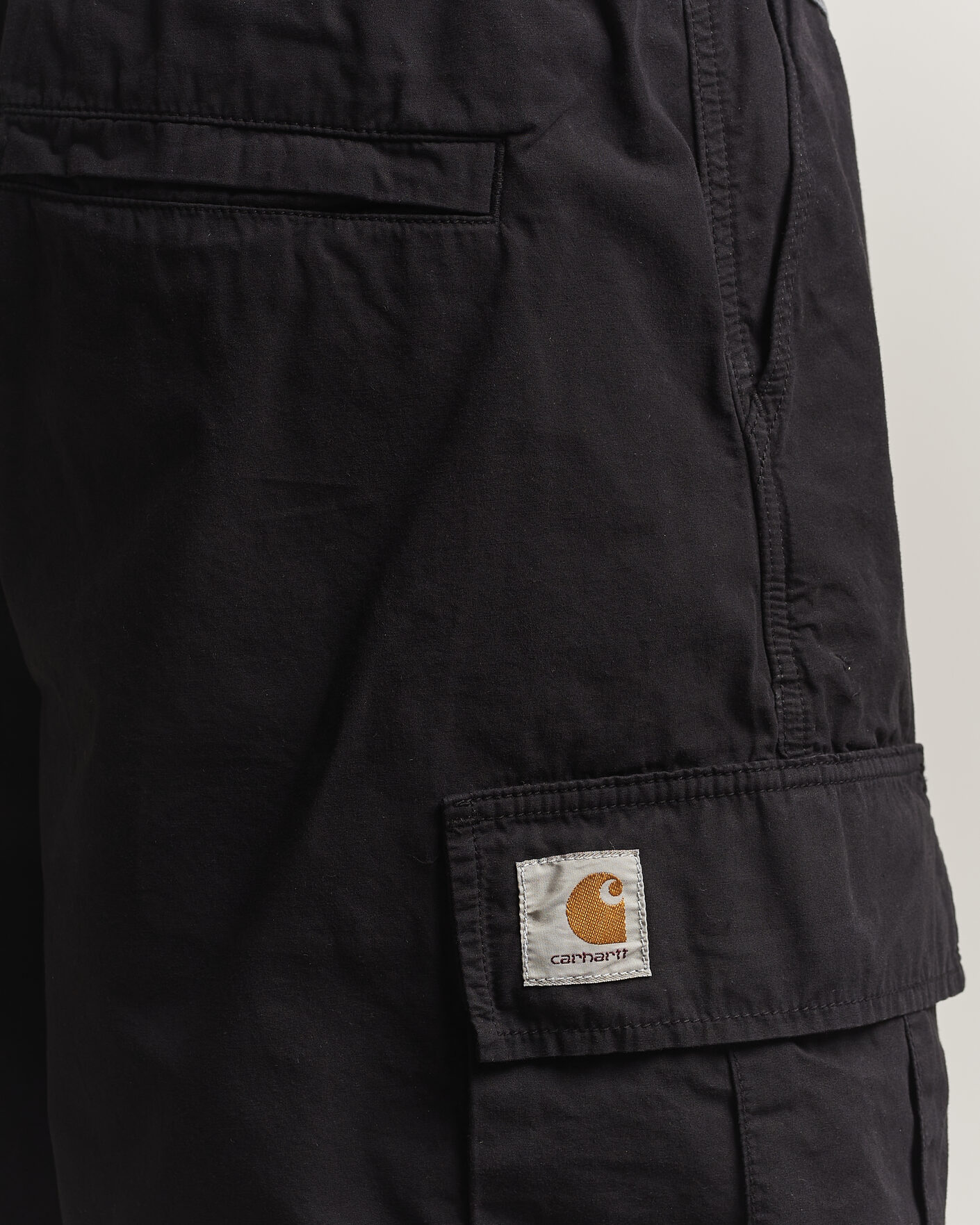 Herre | Shorts | Carhartt WIP | Mandler Cargo Cotton Poplin Shorts Black