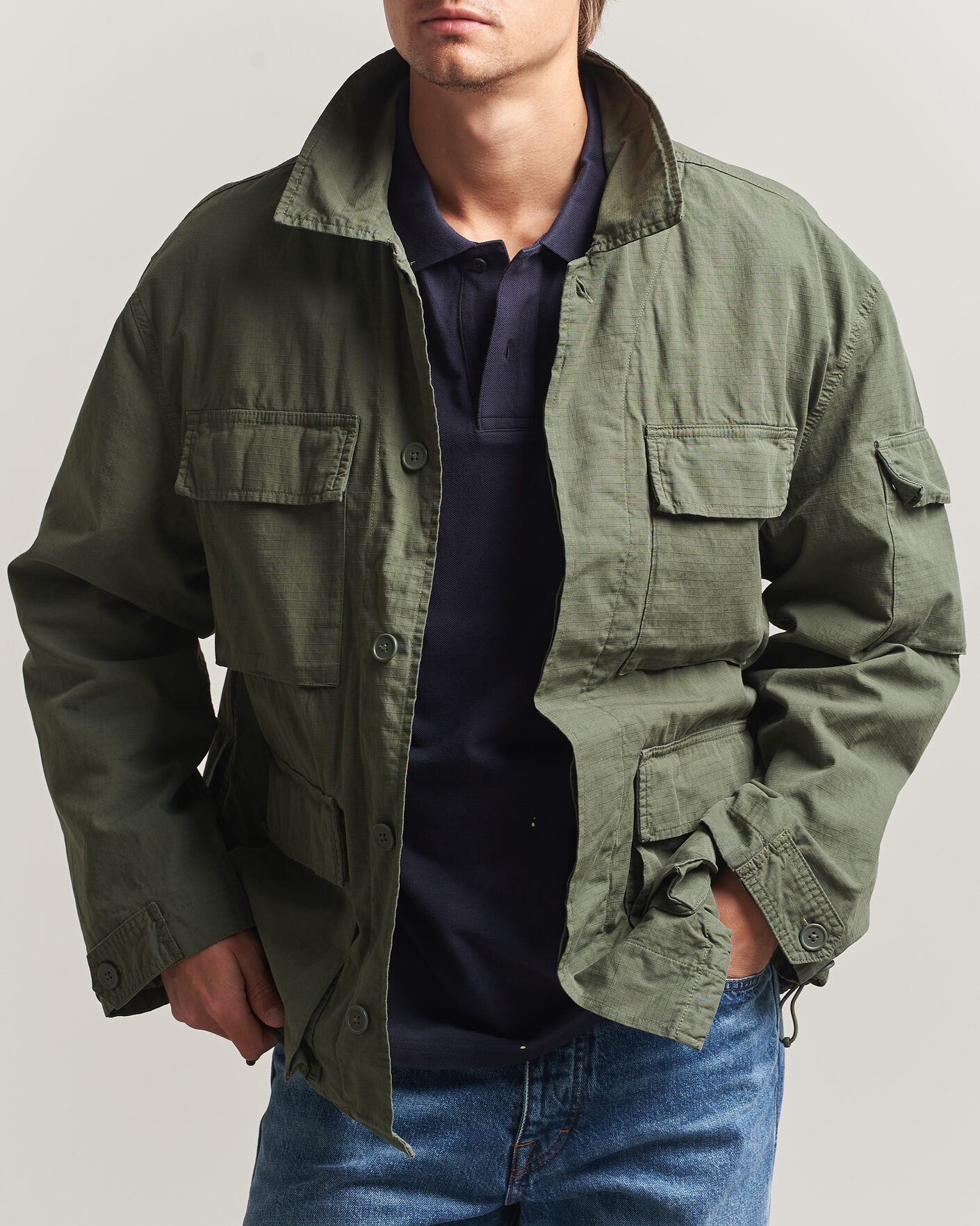 Herre | Jakker | Carhartt WIP | Manderson Ripstop Jacket Leaf