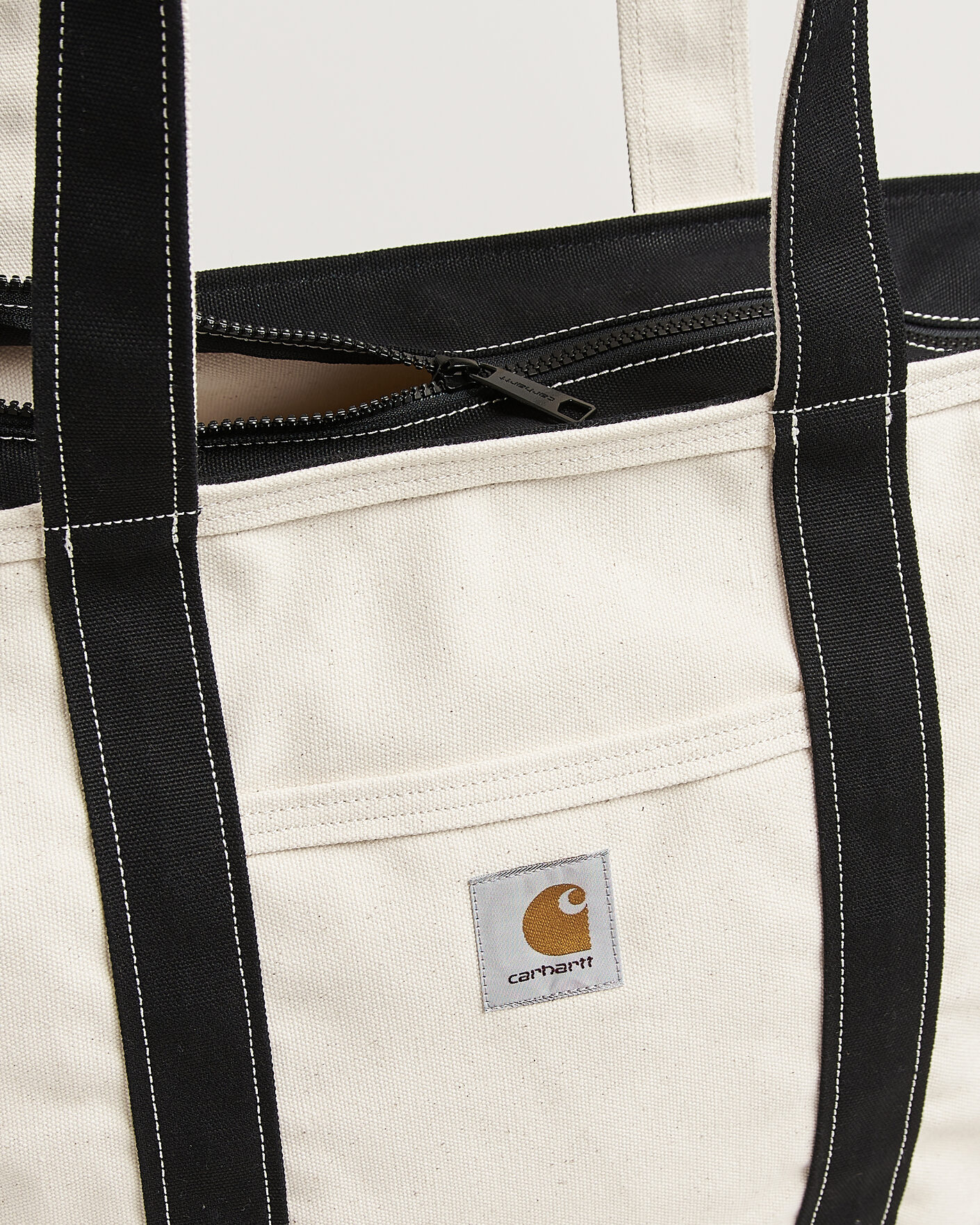 Herre | Tasker | Carhartt WIP | Canvas Beach Tote Natural/Black
