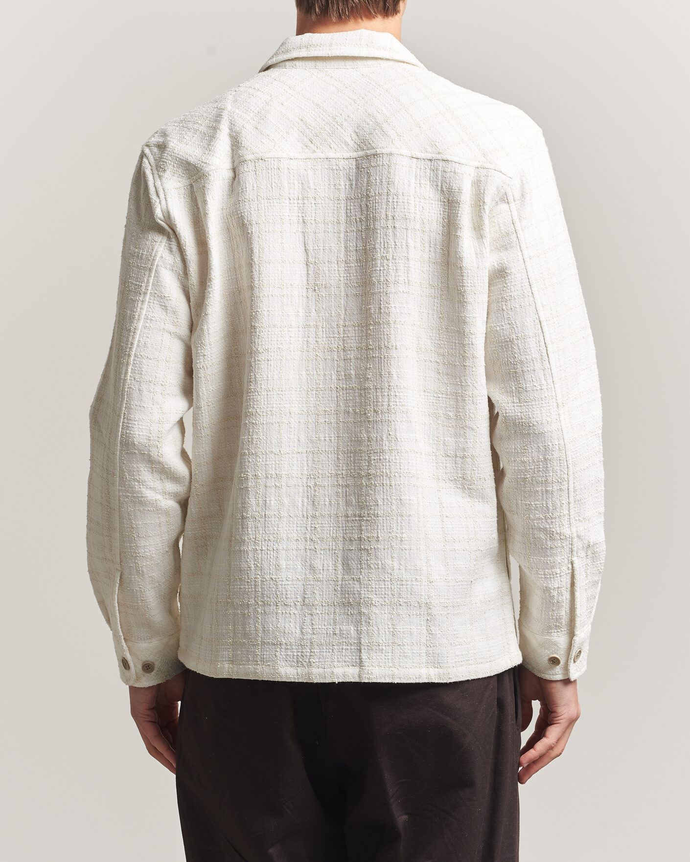 Herre | Skjorter | Samsøe Samsøe | Damon Checked Overshirt Silver Birch