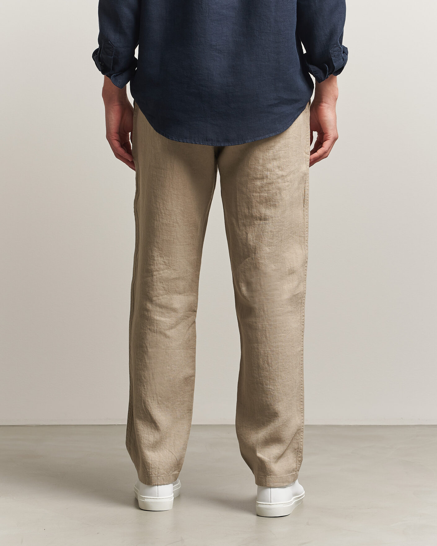 Herre | Bukser | Samsøe Samsøe | Jabari Linen Drawstring Trousers Aluminum