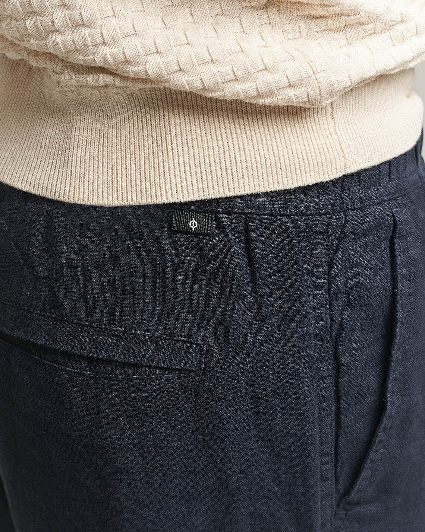 Herre | Bukser | Samsøe Samsøe | Jabari Linen Drawstring Trousers Salute Navy