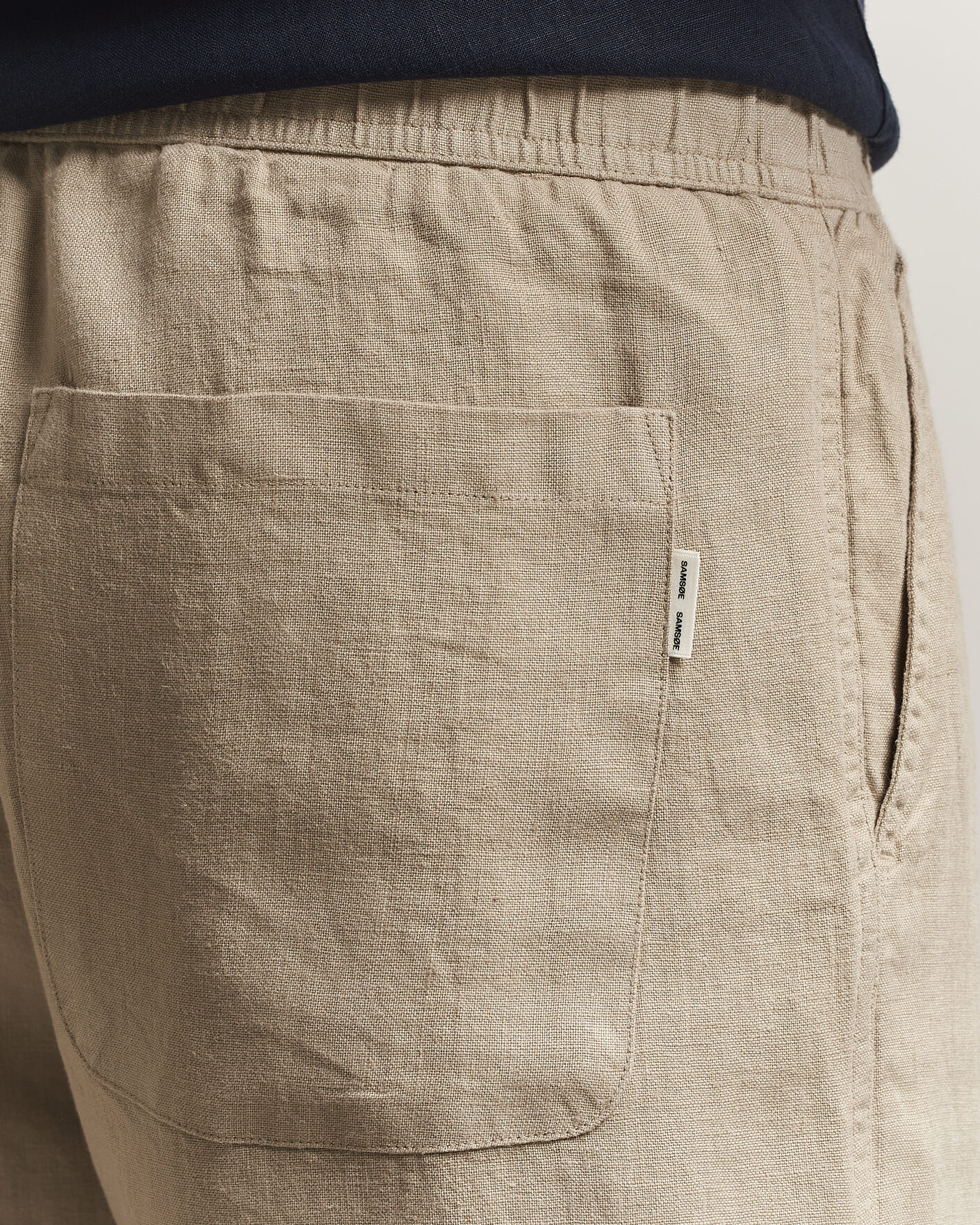 Herre | Shorts | Samsøe Samsøe | Jabari Linen Drawstring Shorts Aluminum