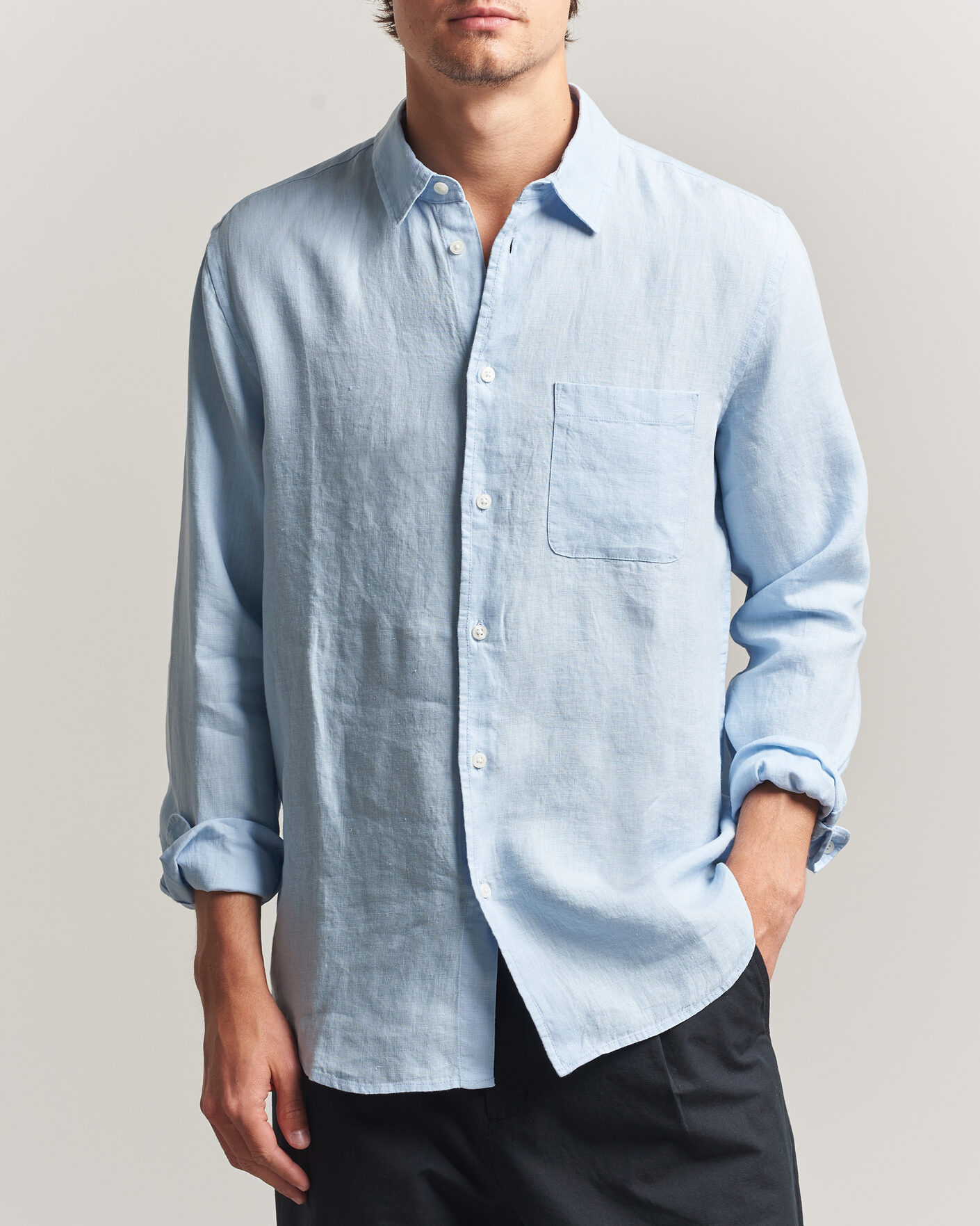 Herre | Skjorter | Samsøe Samsøe | Liam Linen Shirt Windsurfer